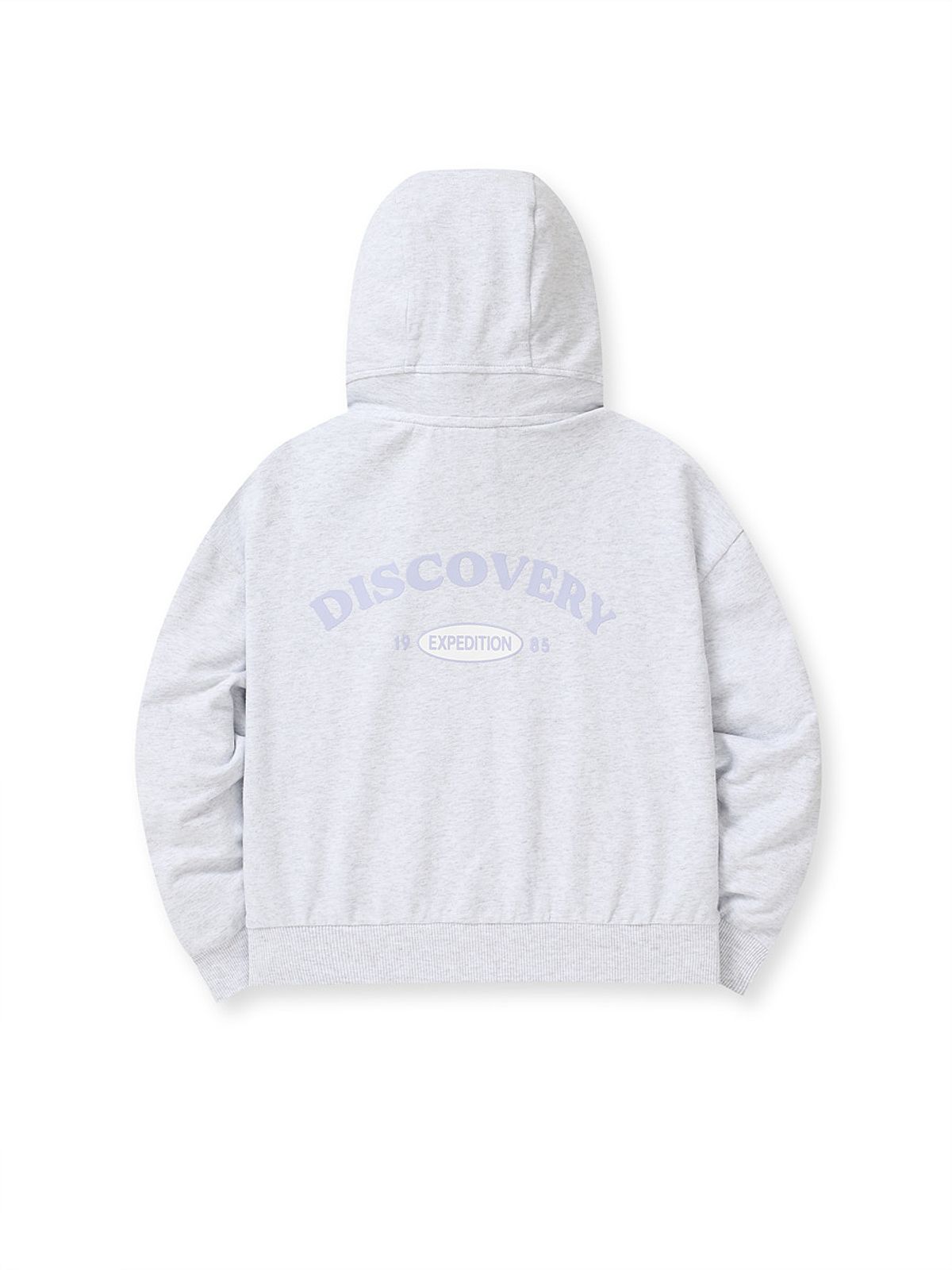 디스커버리 키즈(DISCOVERY KIDS) 여아 세미크롭 트레이닝 후드집업 (M/GREY)