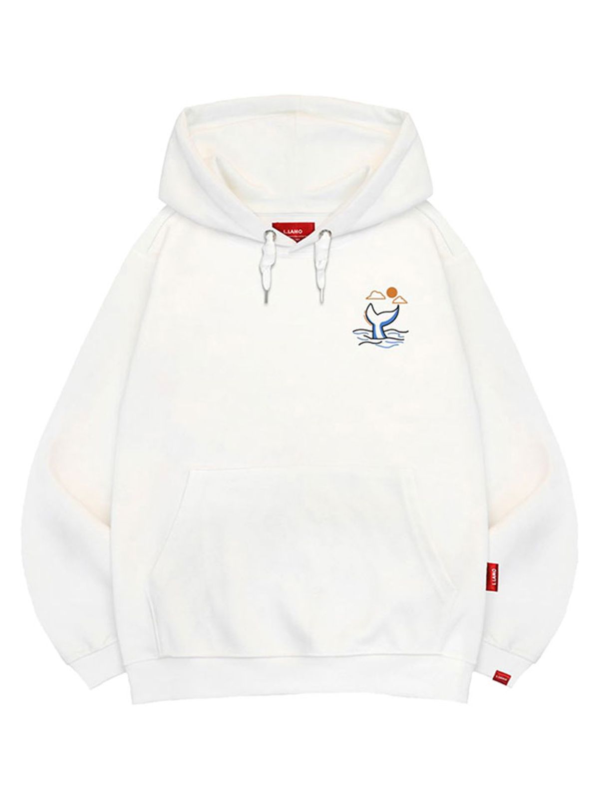 엘라모(LLAMO) 웨일테일 후드티 남녀공용 빅사이즈 M~4XL