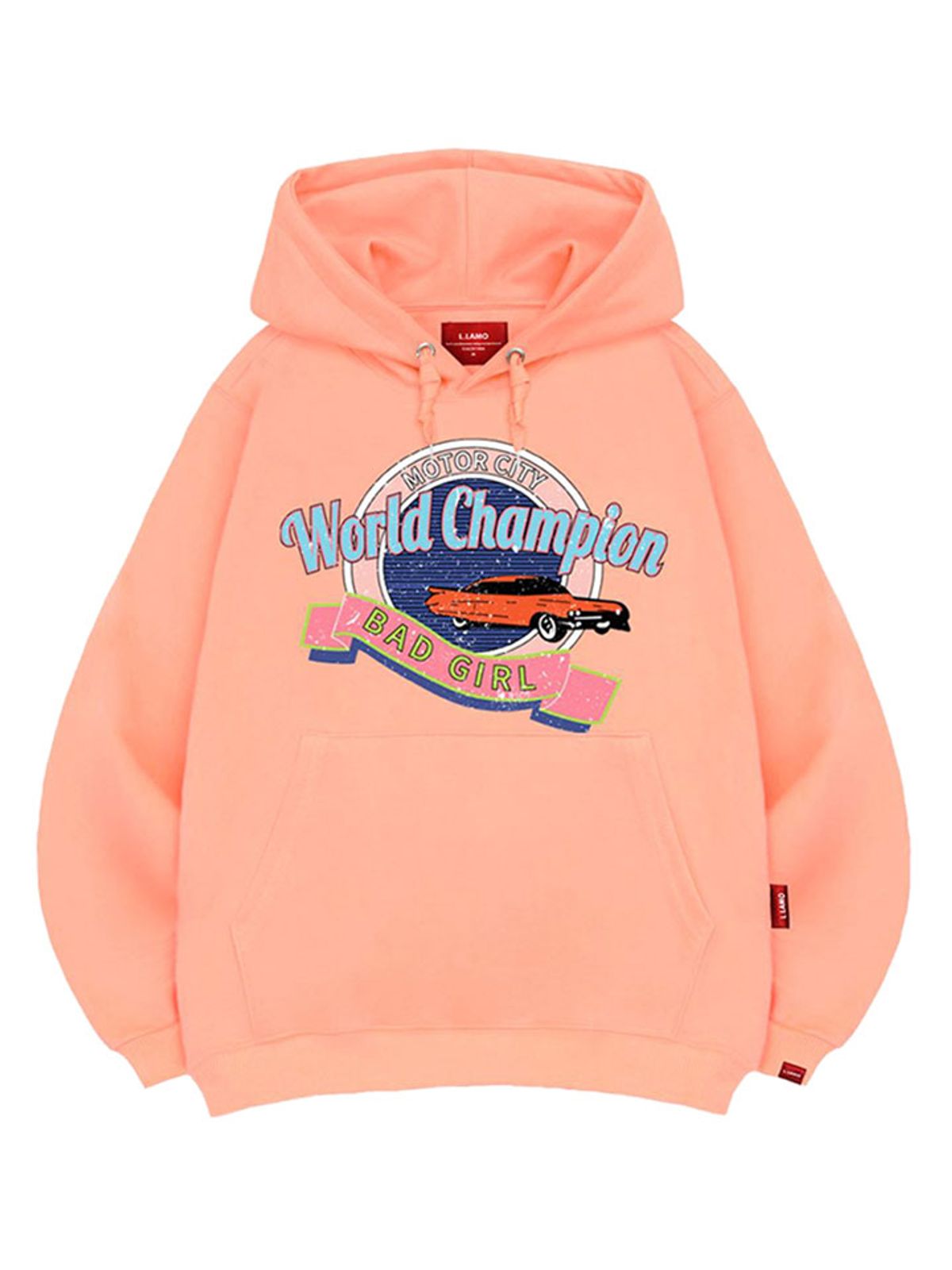 엘라모(LLAMO) 월드챔피언 후드티 남녀공용 빅사이즈 M~4XL