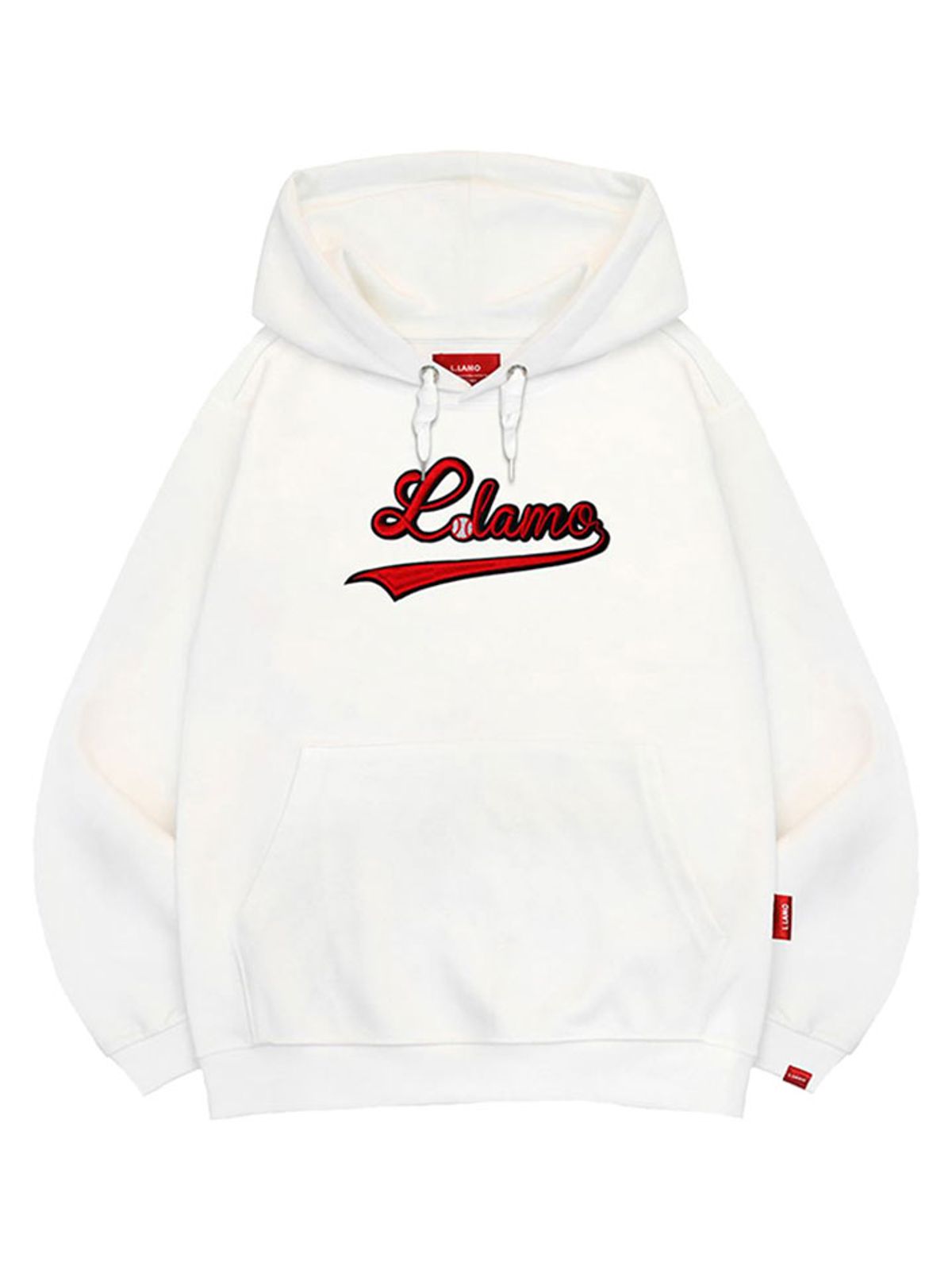 엘라모(LLAMO) 엘라모베이스볼 후드티 남녀공용 빅사이즈 M~4XL