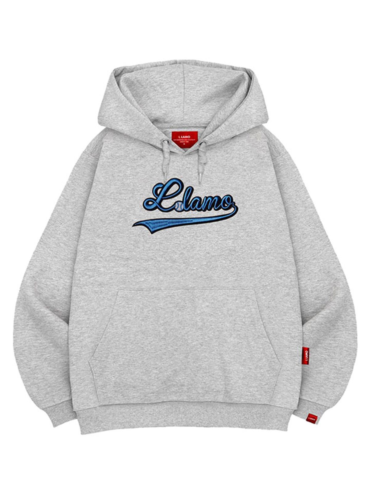 엘라모(LLAMO) 엘라모베이스볼 후드티 남녀공용 빅사이즈 M~4XL
