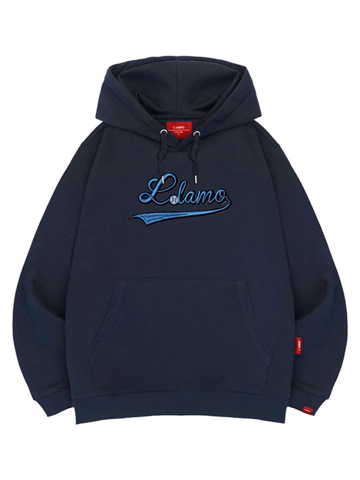엘라모(LLAMO) 엘라모베이스볼 후드티 남녀공용 빅사이즈 M~4XL