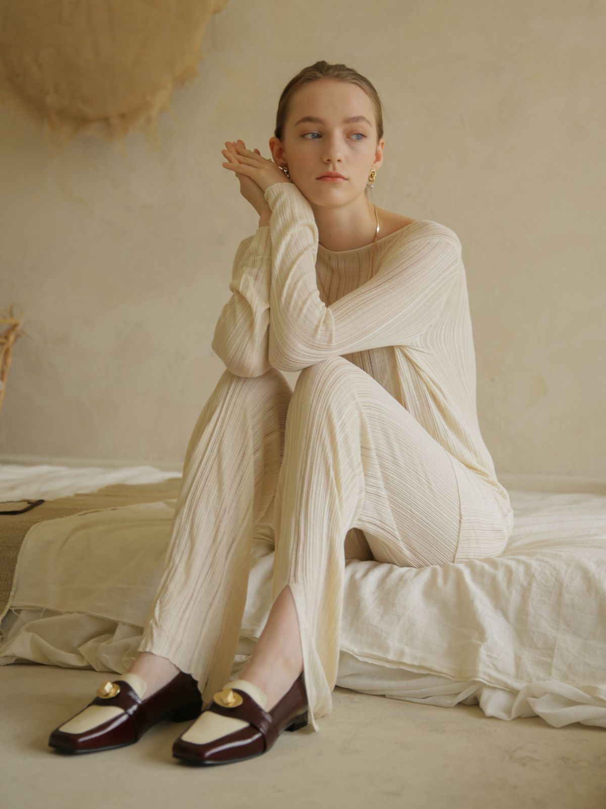 더 로맨틱 오션(THE ROMANTIC OCEAN) Retro loafer / 레트로 로퍼 (Milk brown)