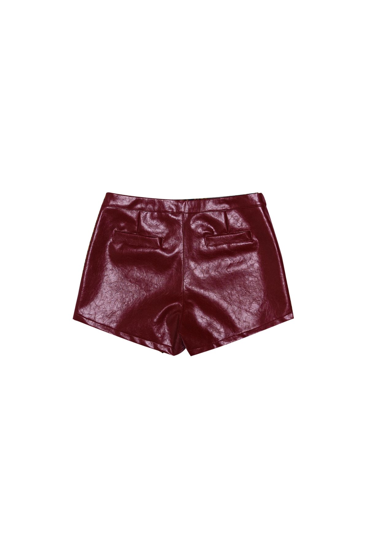 달링유어배드(DARLING, YOU'RE BAD) RED ROSE LEATHER SHORT PANTS