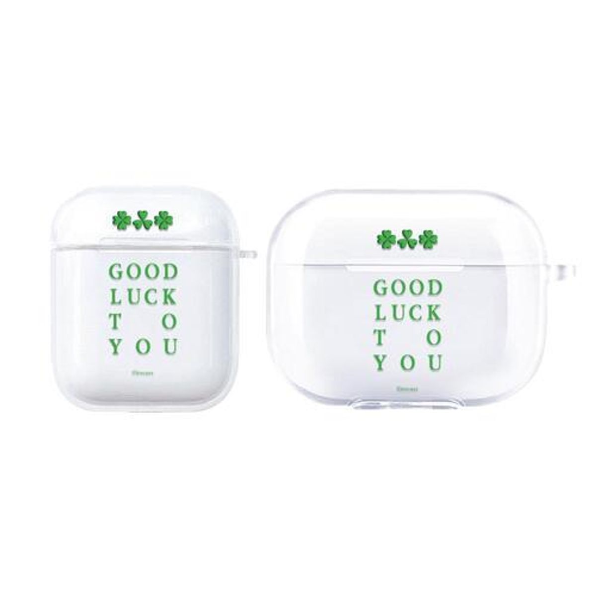 이레케이스앤굿즈(IRECASEGOODS) 굿럭투유  에어팟 1/2/3/4/프로2 프로3  버즈 /2/3  전기종 투명하드케이스