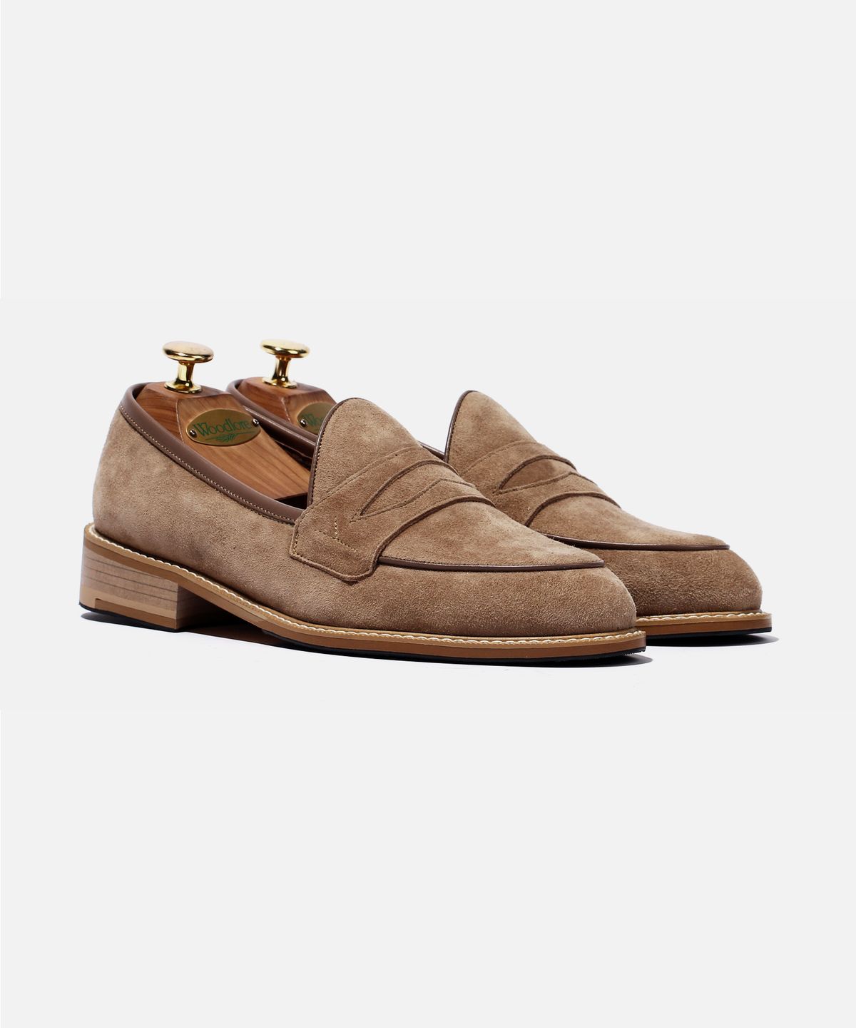 커스텀무드(CUSTOMMOOD) 에쉬 스웨이드 페니로퍼(olive khaki)