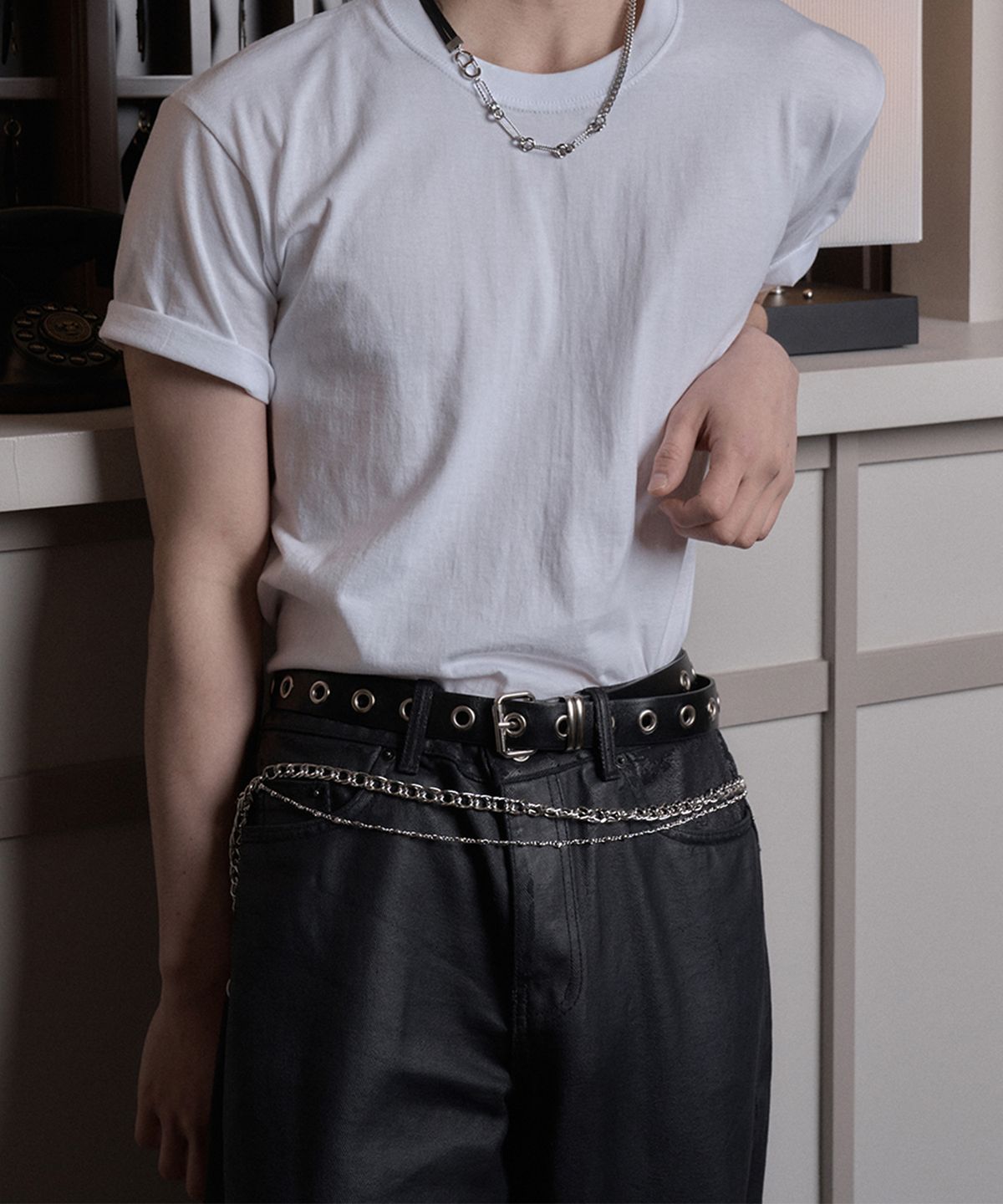 하와(HAWHA) Layered Chain Belt