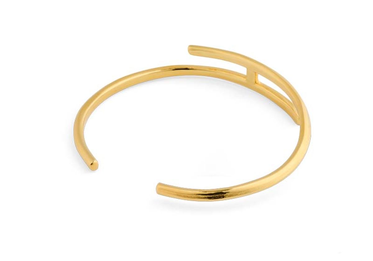 베벨로(BEBELLO) [Bs-400] 925실버 H 뱅글팔찌  (18k gold plating )
