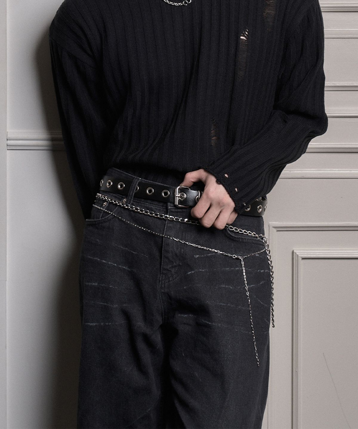 하와(HAWHA) Two Way Layered Chain Belt