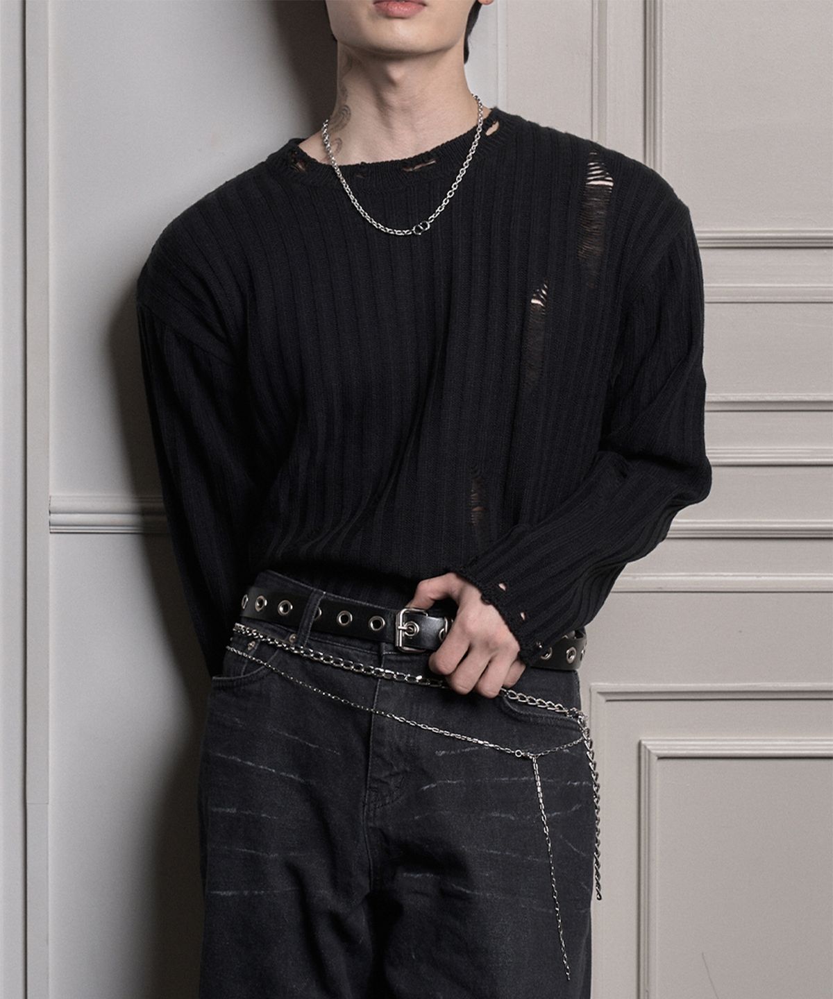 하와(HAWHA) Two Way Layered Chain Belt