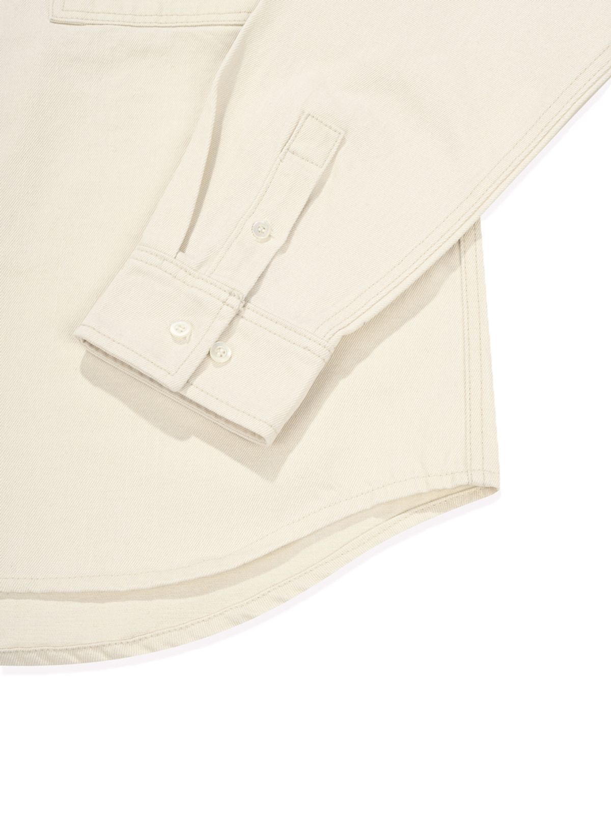 글로니(GLOWNY) G CLASSIC COTTON TWILL SHIRT (IVORY)