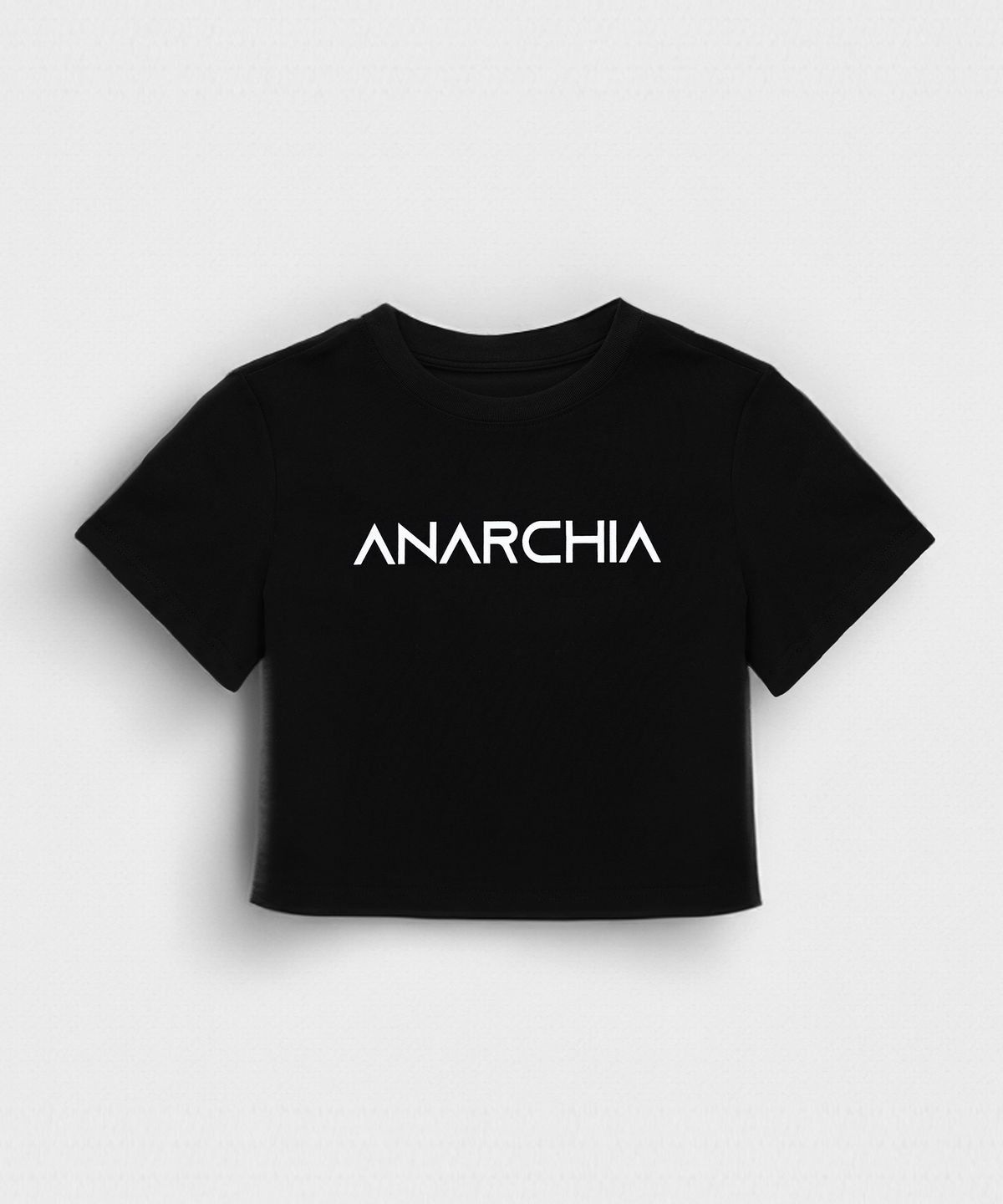 아나키아(ANARCHIA) 로고 크롭티  AU-10 R Class_B/W