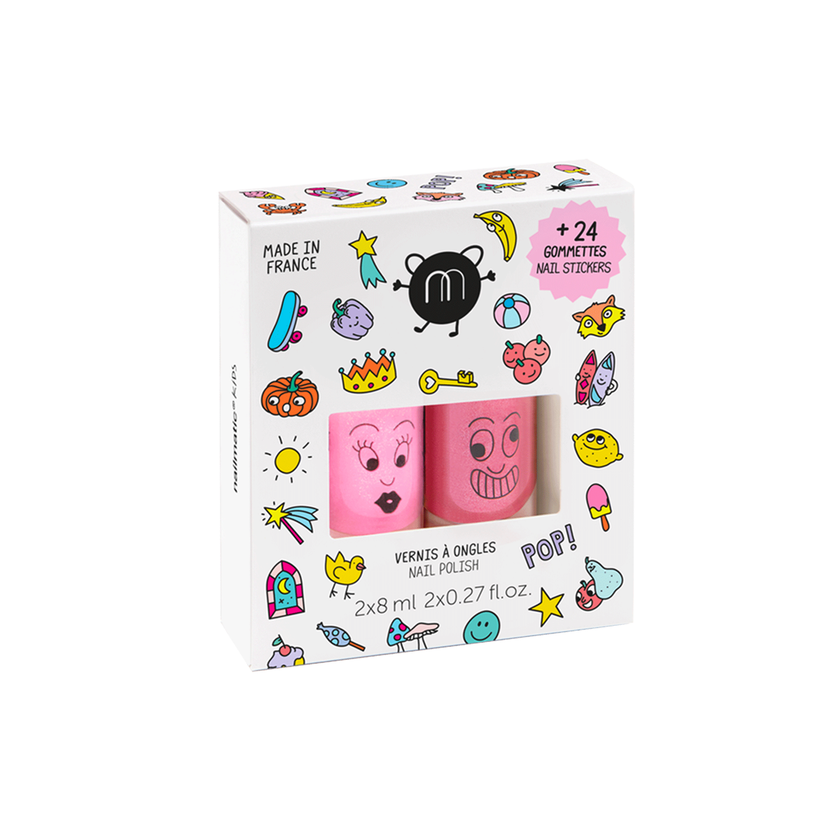 네일매틱(NAILMATIC) 워터 베이스 네일 폴리쉬 2개 세트