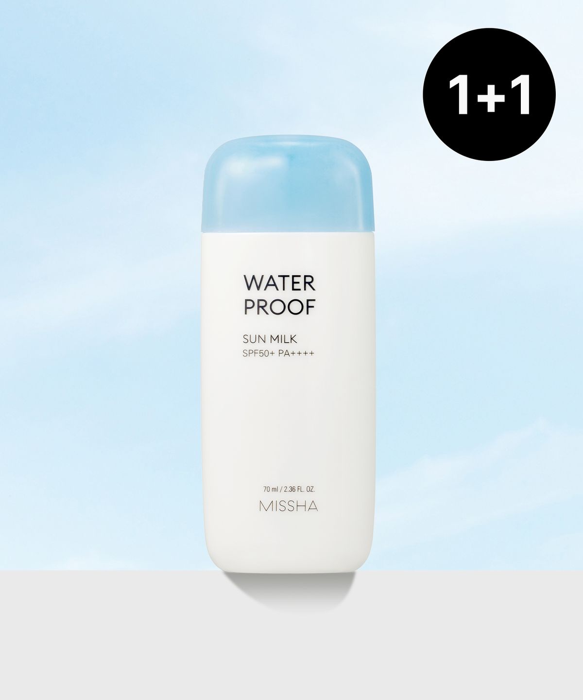 미샤(MISSHA) [2개] 올 어라운드 세이프 블록 워터프루프 선 밀크 SPF50+/PA++++ 70ml