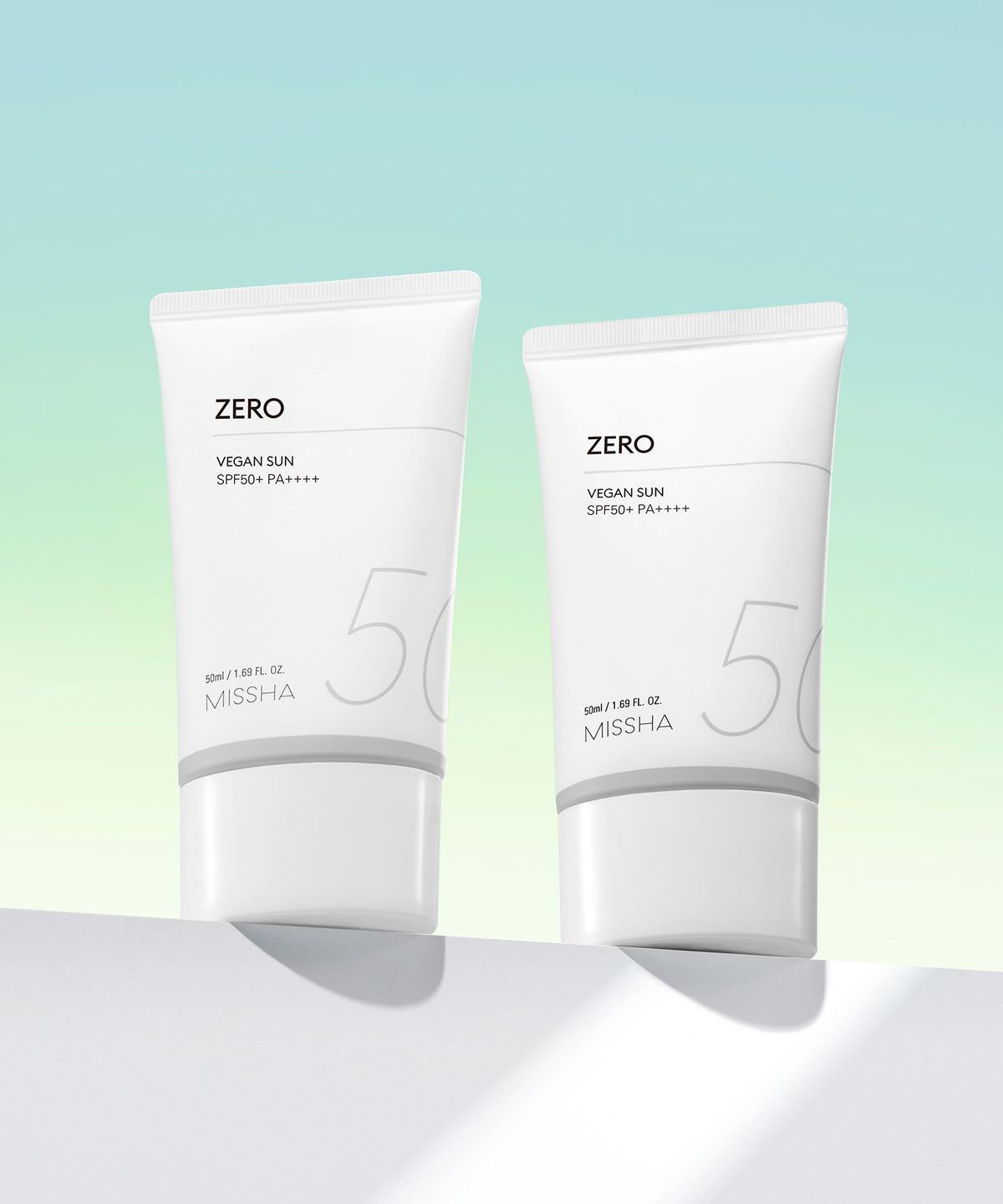 미샤(MISSHA) [2개] 올 어라운드 세이프 블록 제로 비건 선크림 50ml