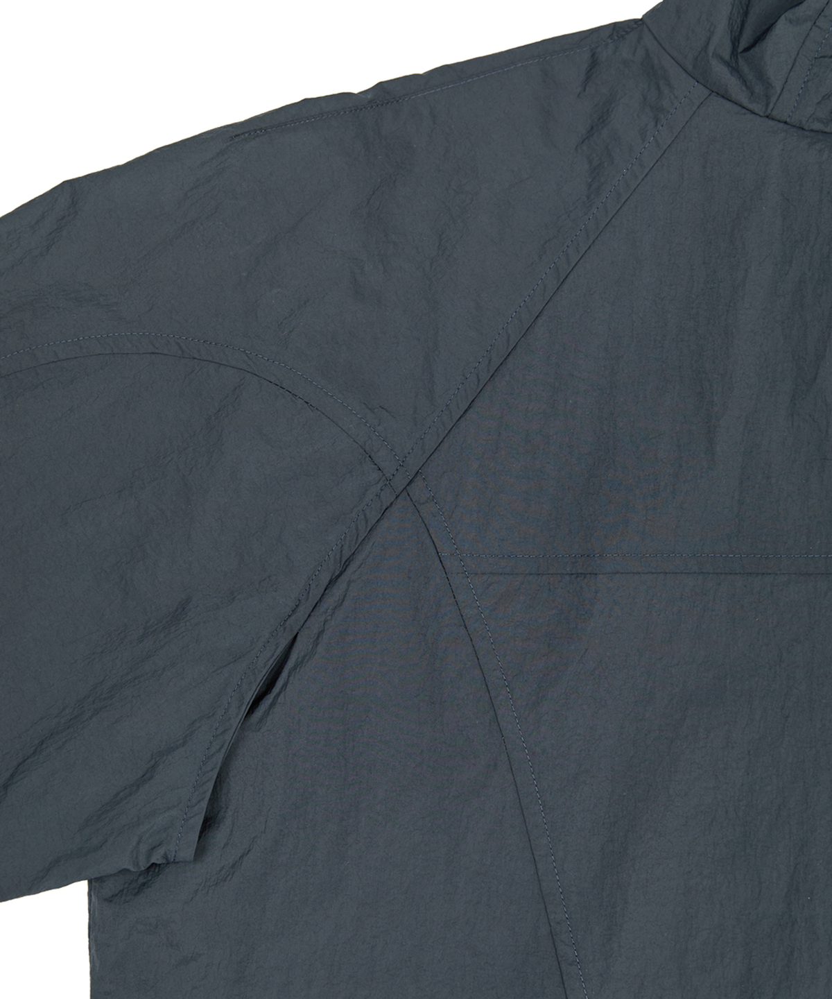 고다신(GODASHIN) Sheer Hooded Windbreaker (Navy)