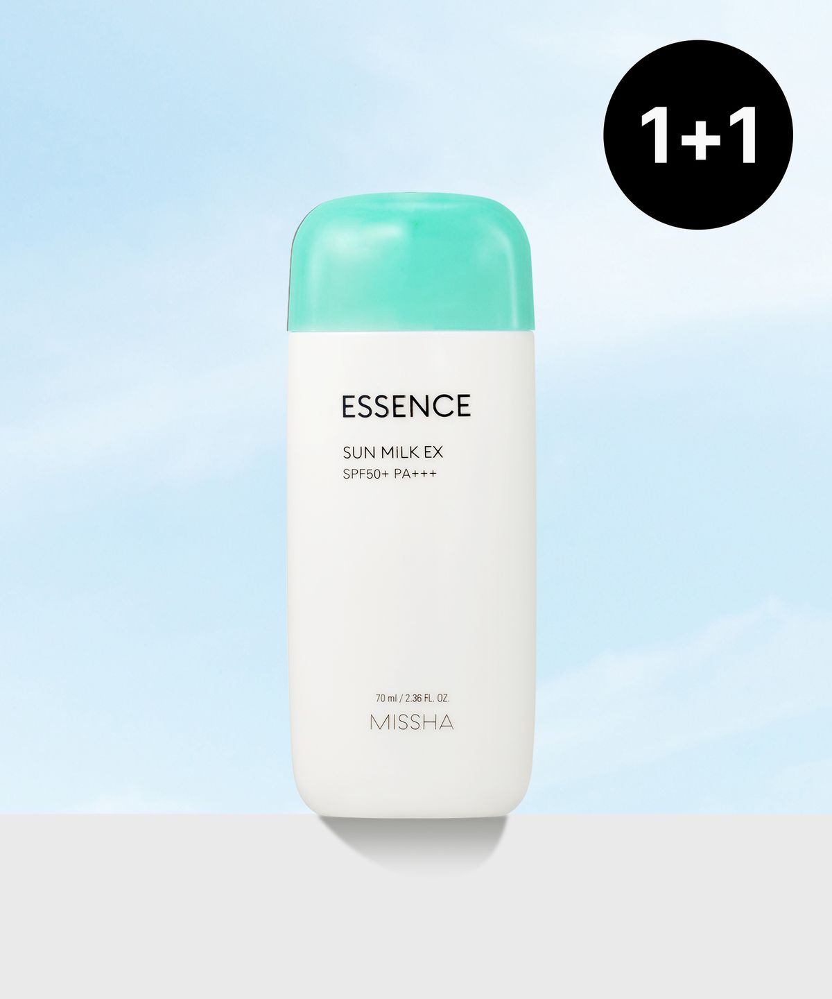 미샤(MISSHA) [2개] 올 어라운드 세이프 블록 에센스 선밀크 EX SPF50+/PA+++ 70ml