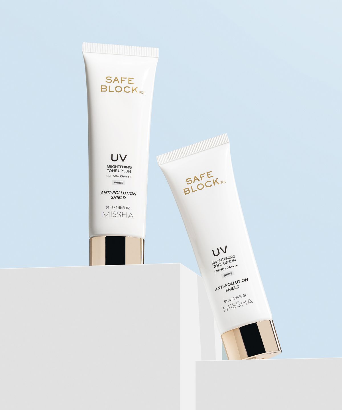 미샤(MISSHA) [2개] 세이프블록 RX 브라이트닝 톤업 선 SPF50＋/PA＋＋＋＋ 50ml
