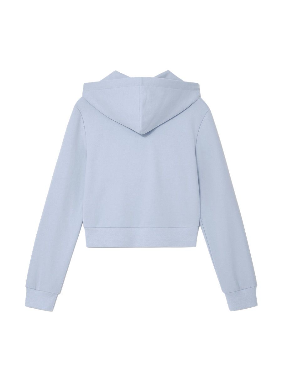 MUSINSA | GLOWNY JORDAN CROP ZIP-UP HOODIE (BABY BLUE)