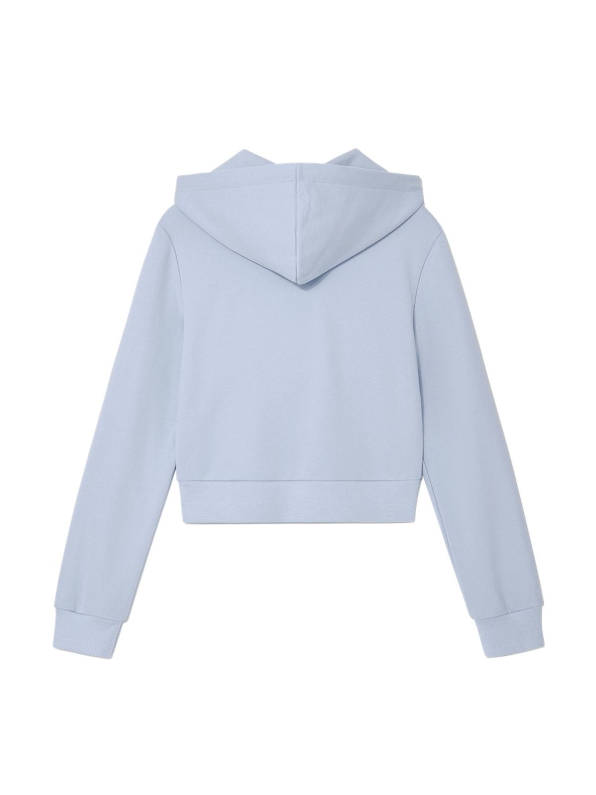 글로니(GLOWNY) JORDAN CROP ZIP-UP HOODIE (BABY BLUE)