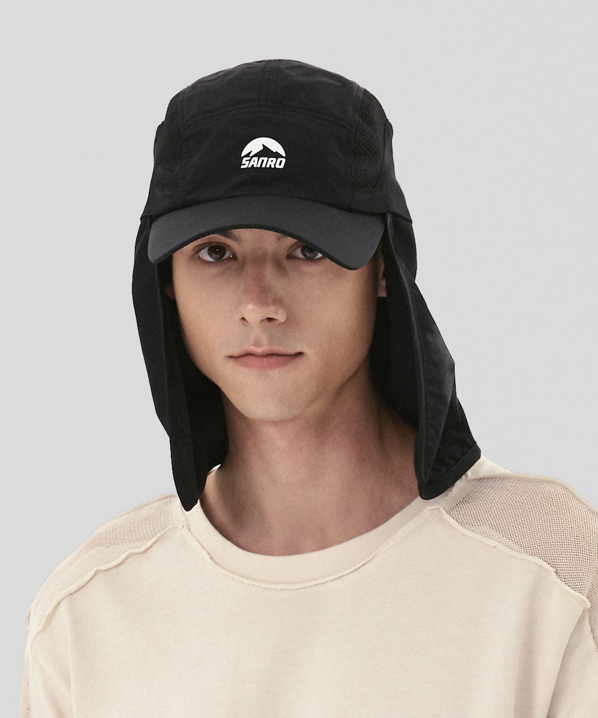 산로(SANRO) [UNISEX] 선쉐이드 나일론 볼캡 - 블랙