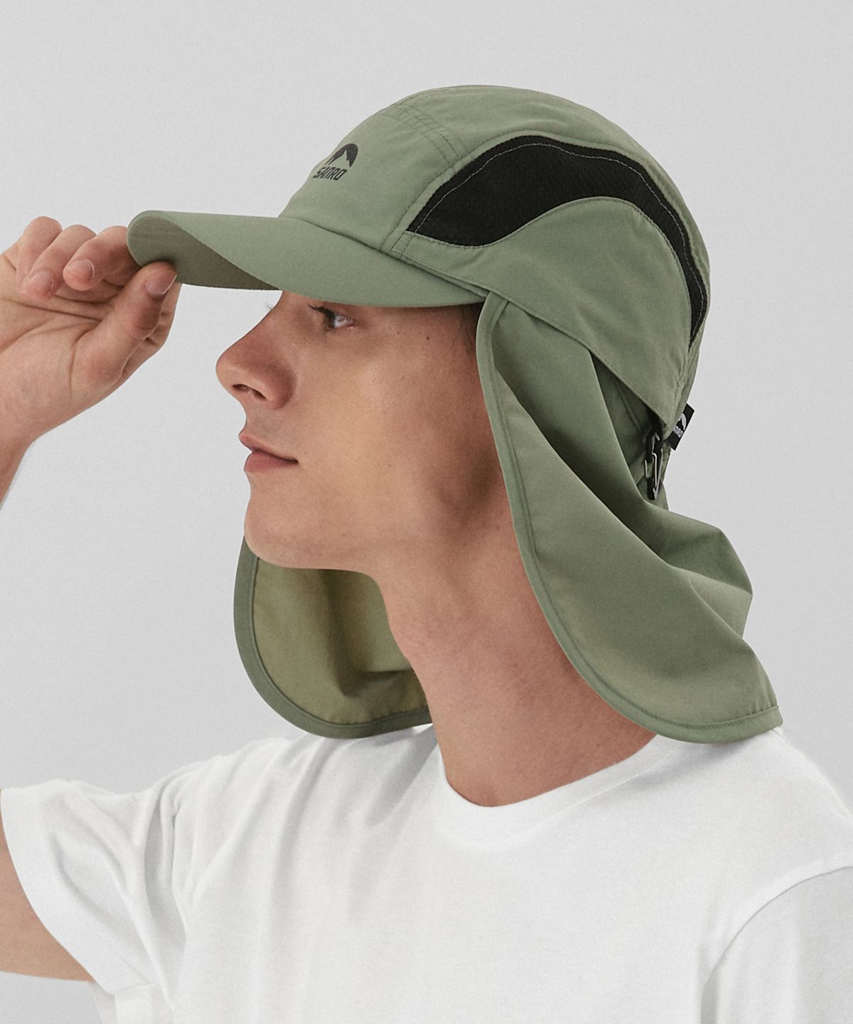 산로(SANRO) [UNISEX] 선쉐이드 나일론 볼캡 - 카키