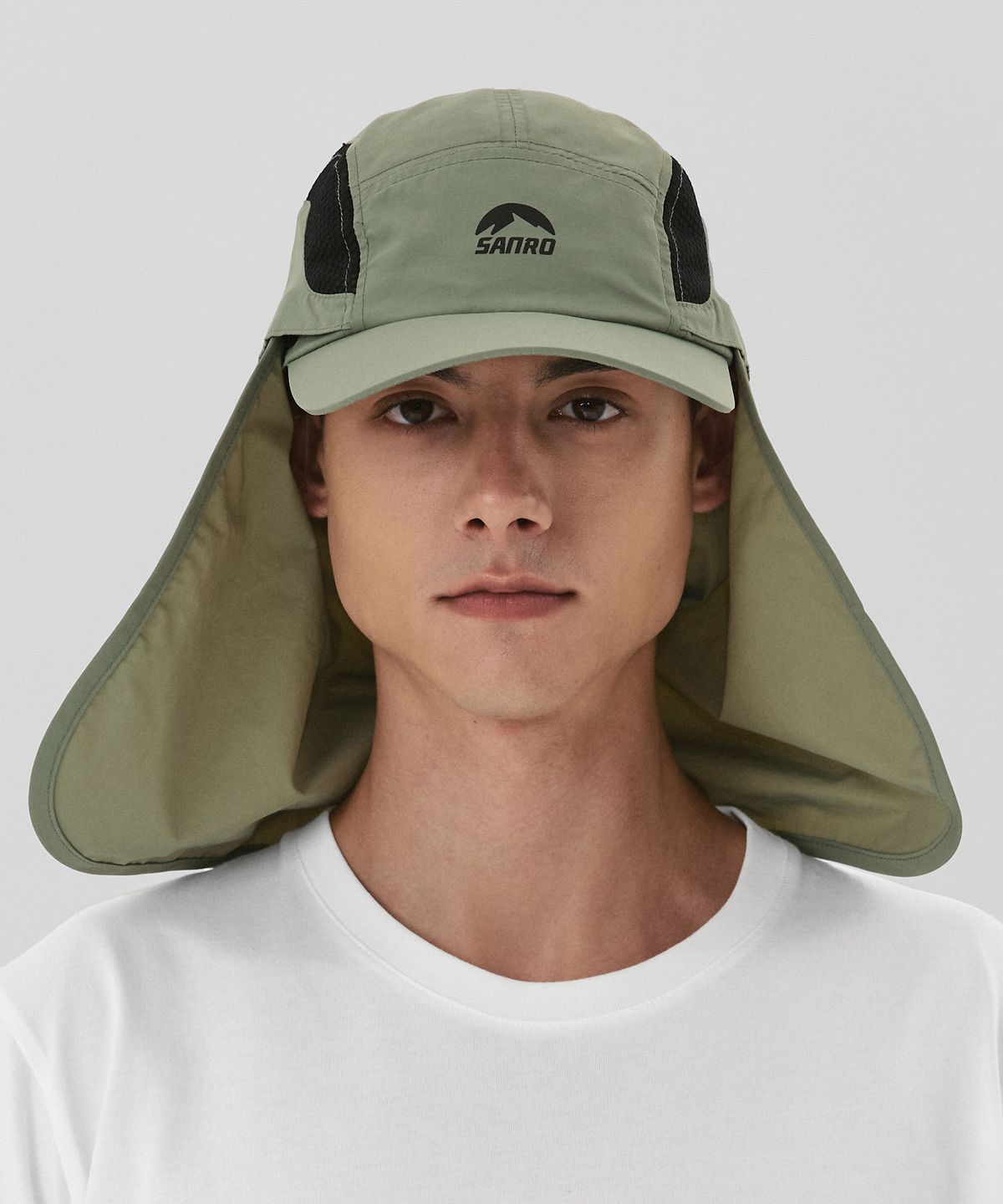 산로(SANRO) [UNISEX] 선쉐이드 나일론 볼캡 - 카키