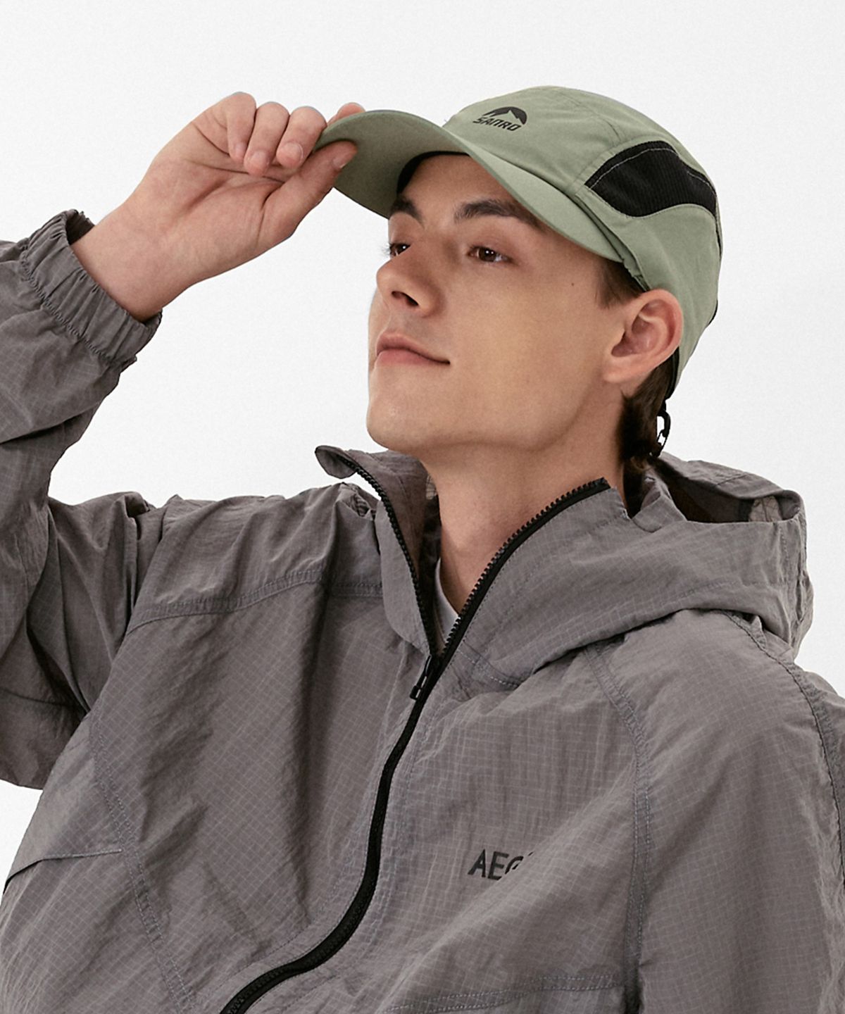 산로(SANRO) [UNISEX] 선쉐이드 나일론 볼캡 - 카키