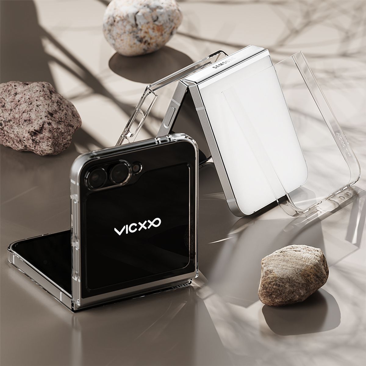 빅쏘(VICXXO) 갤럭시 Z플립6 케이스 레빅스킨 투명