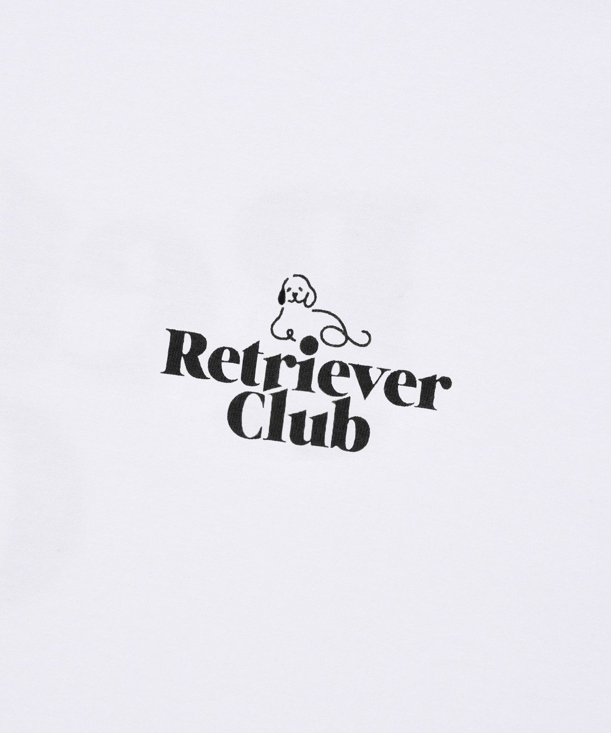 리트리버클럽(RETRIEVER CLUB) [2-PACK] RC LOGO SHORT SLEEVE [WHITE/BLACK]
