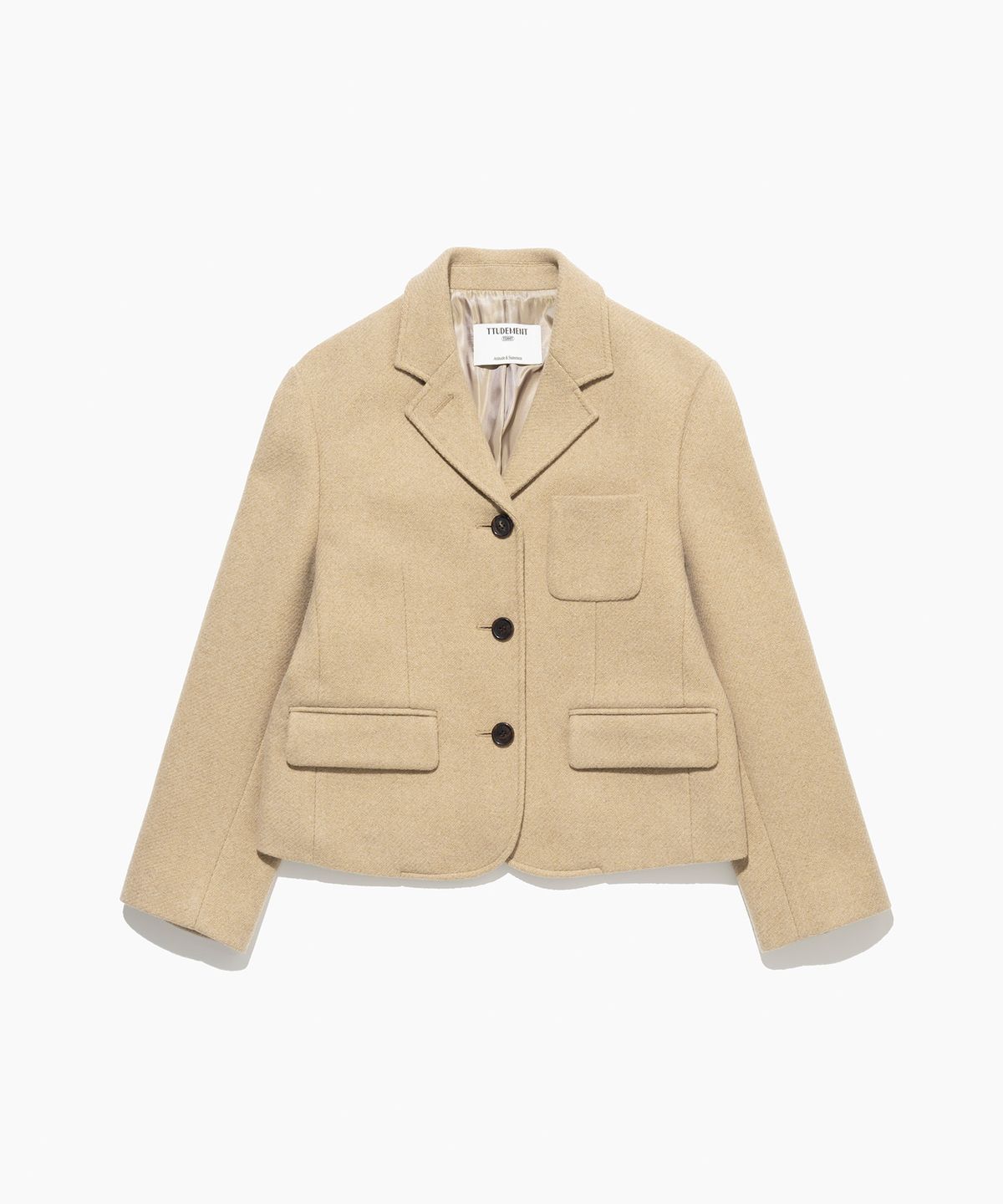 튜드먼트(TTUDEMENT) TAILORED WOOL JACKET BEIGE