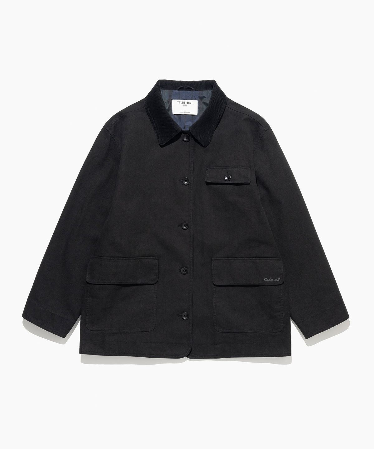 튜드먼트(TTUDEMENT) COTTON WORK JACKET BLACK