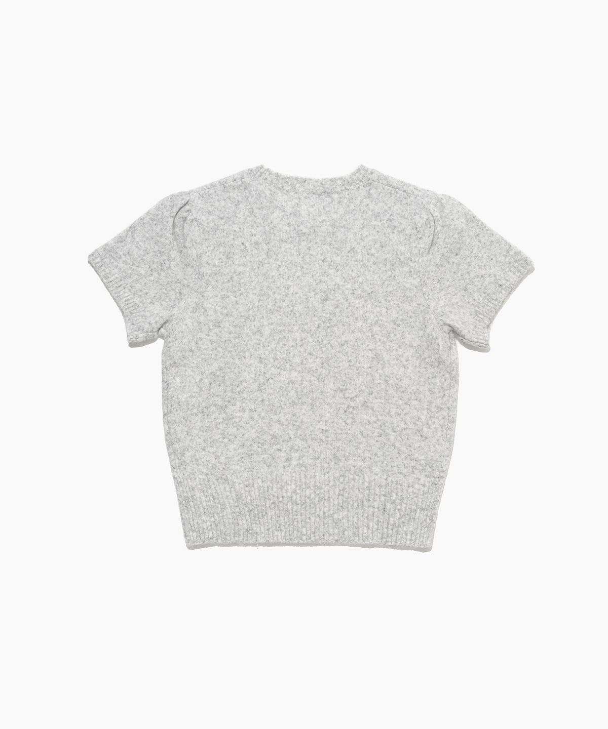 튜드먼트(TTUDEMENT) ANGORA HALF SLEEVE PULLOVER MEL GREY