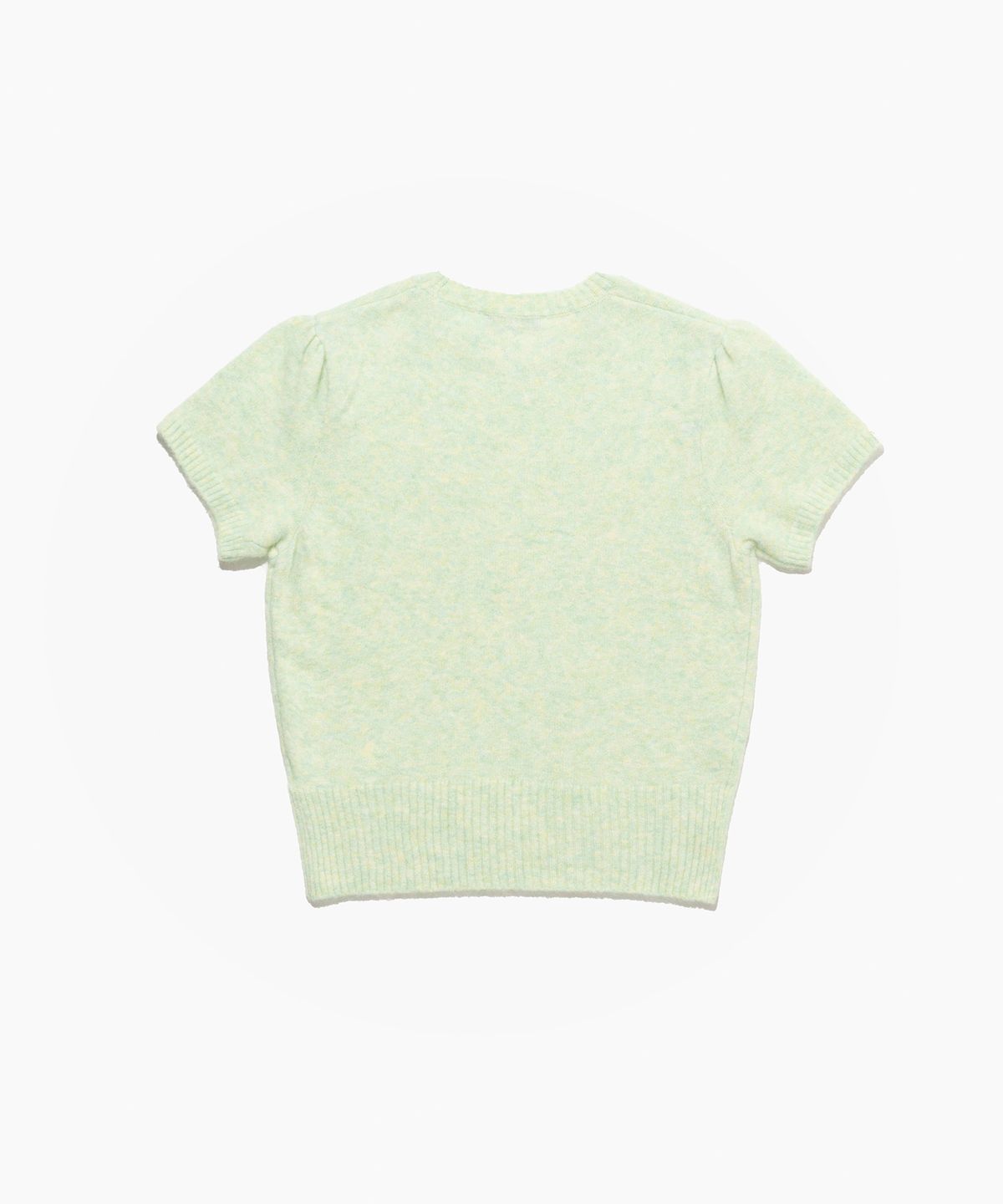튜드먼트(TTUDEMENT) ANGORA HALF SLEEVE PULLOVER MINT