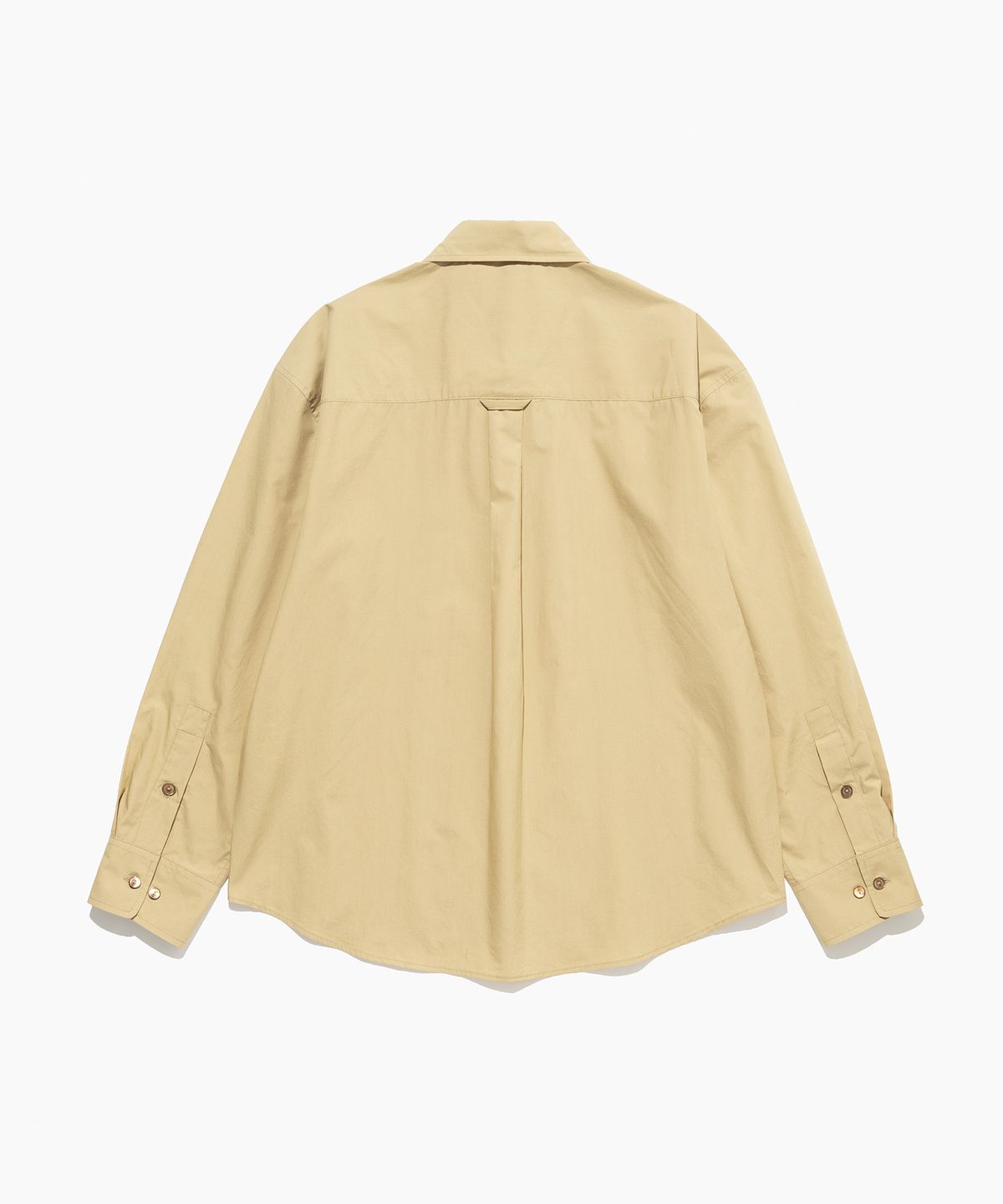 튜드먼트(TTUDEMENT) STANDARD POPLIN SHIRT BEIGE