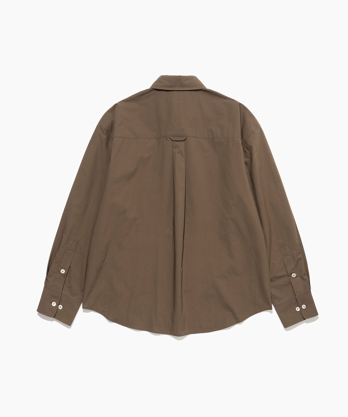 튜드먼트(TTUDEMENT) STANDARD POPLIN SHIRT BROWN