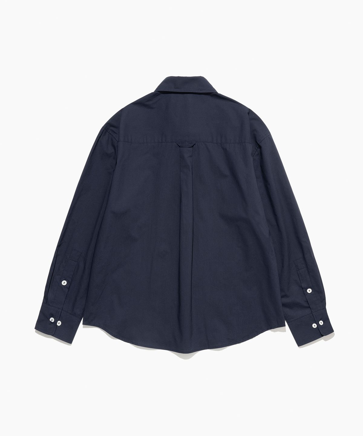 튜드먼트(TTUDEMENT) STANDARD POPLIN SHIRT NAVY