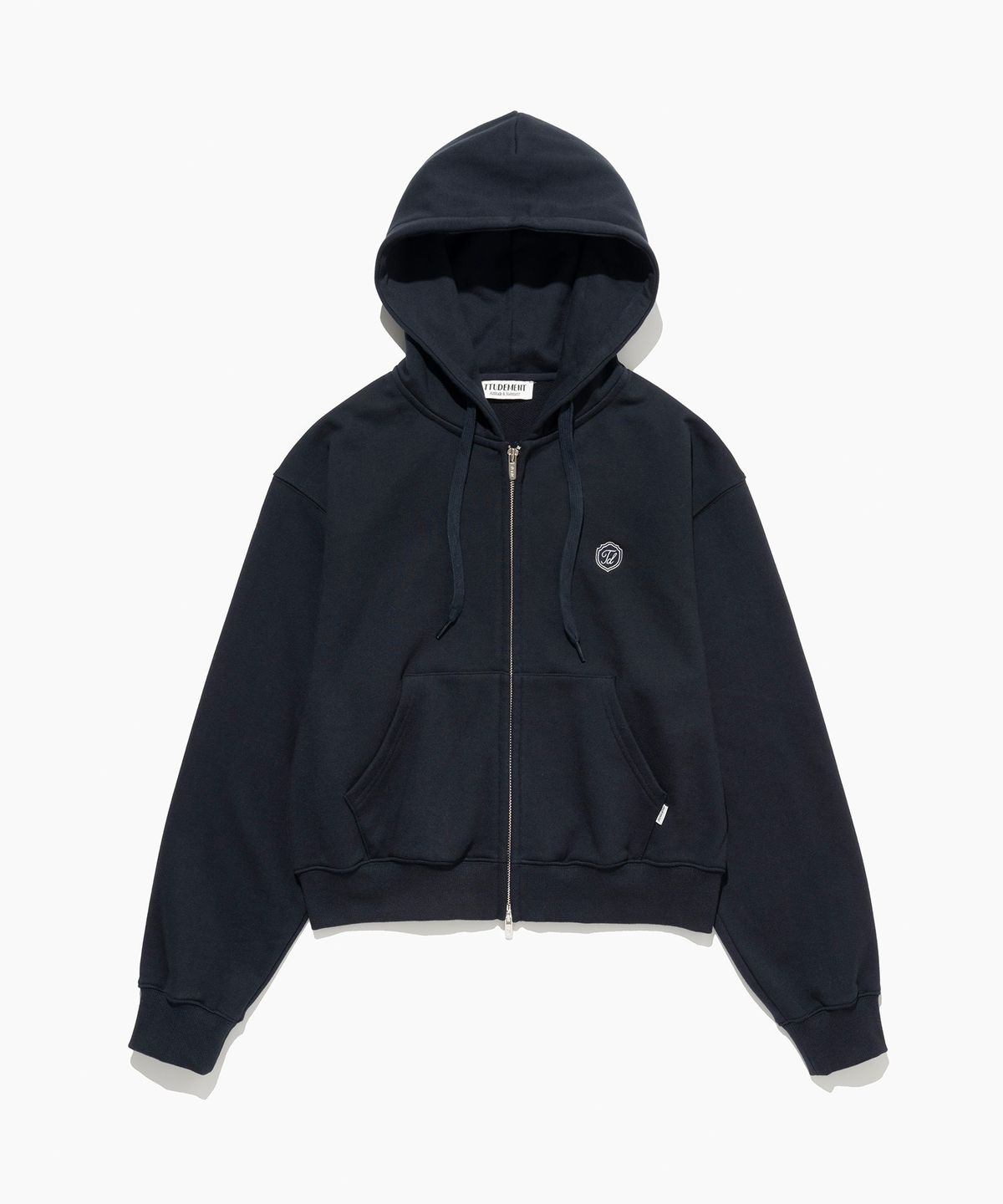 튜드먼트(TTUDEMENT) ESSENTIAL ZIP-UP HOODIE NAVY