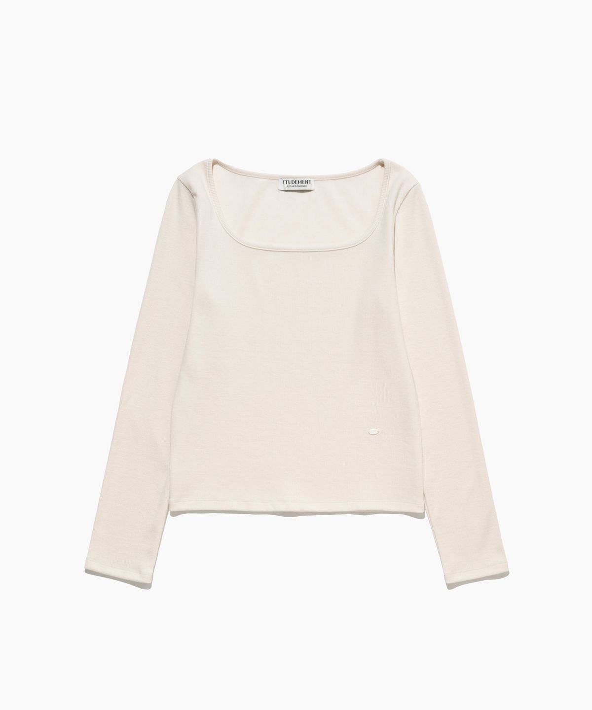 튜드먼트(TTUDEMENT) SQUARE LONG SLEEVE TOP CREAM