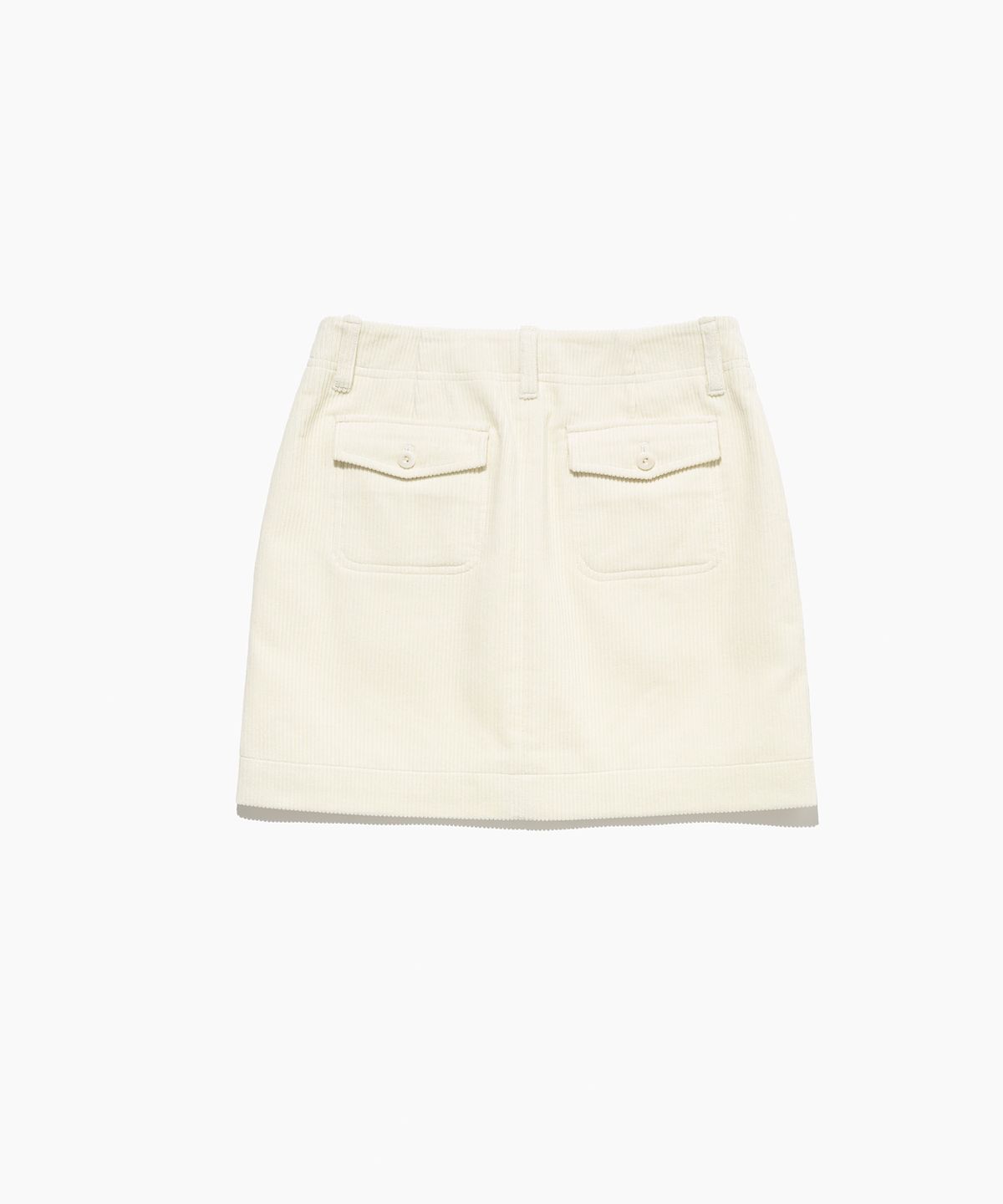튜드먼트(TTUDEMENT) CORDUROY MINI SKIRT IVORY