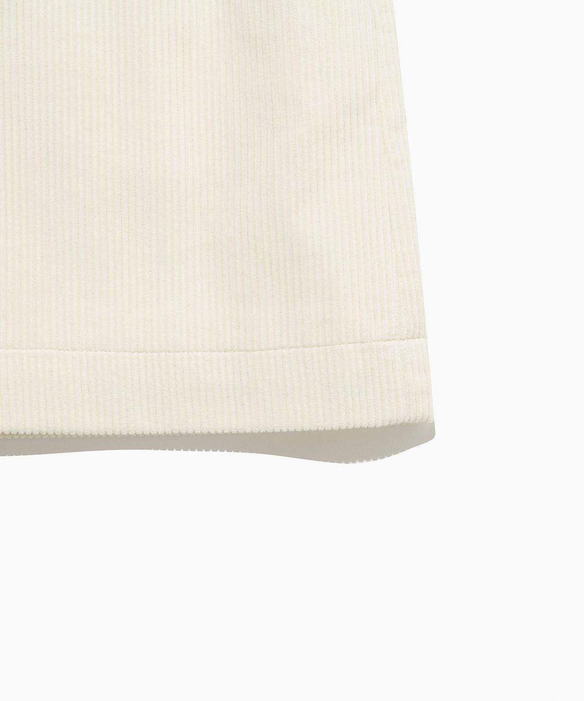 튜드먼트(TTUDEMENT) CORDUROY MINI SKIRT IVORY