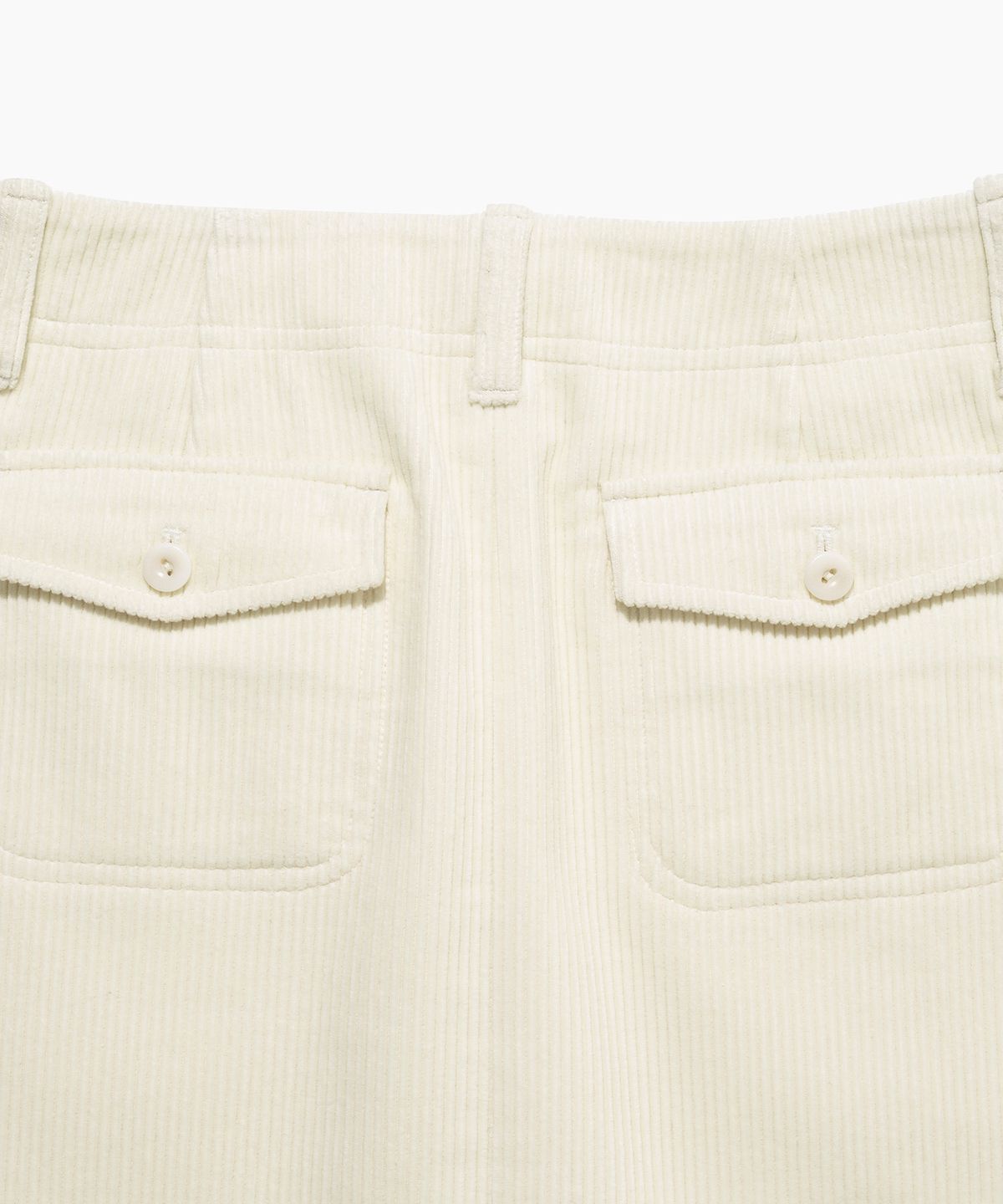 튜드먼트(TTUDEMENT) CORDUROY MINI SKIRT IVORY