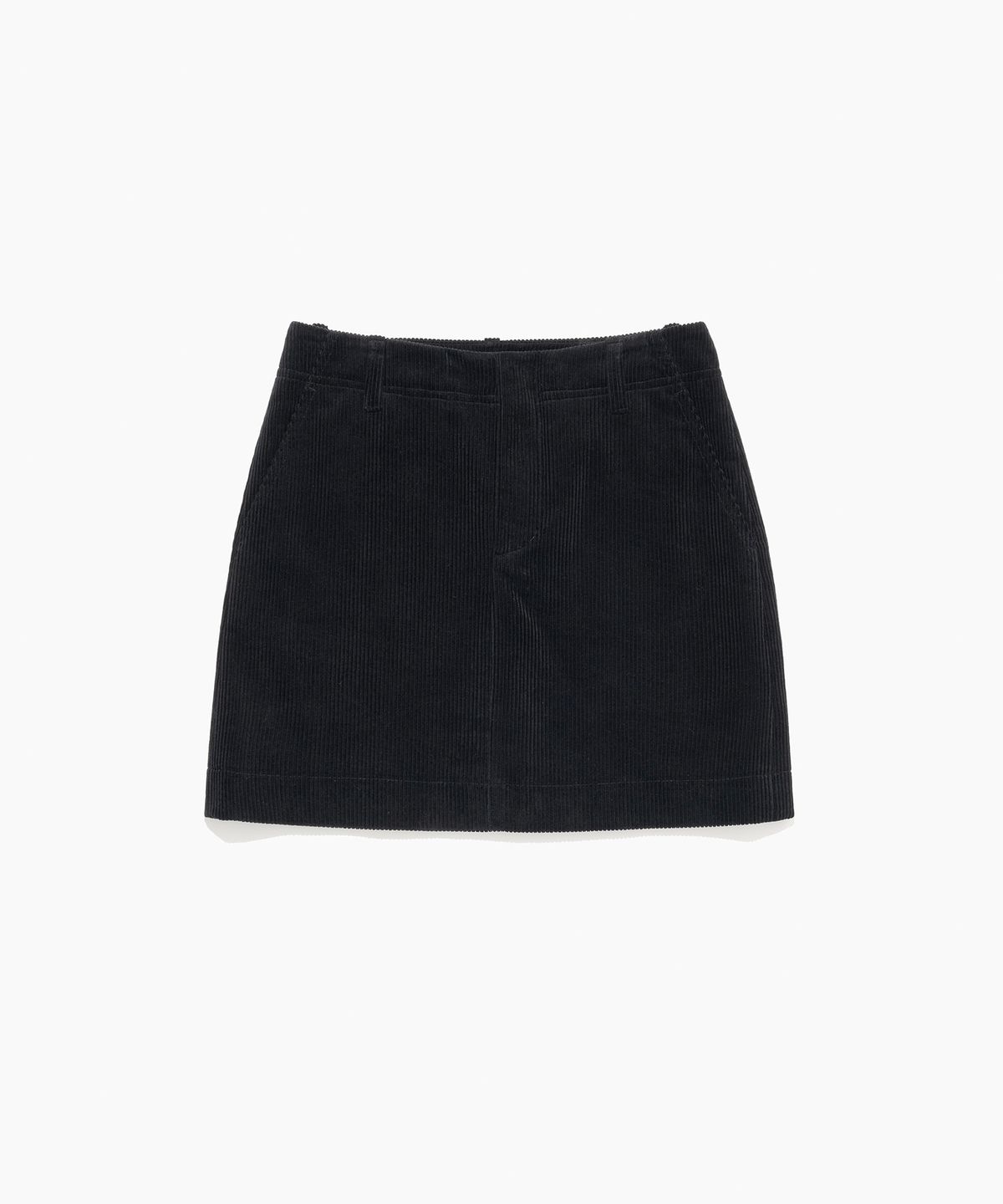 튜드먼트(TTUDEMENT) CORDUROY MINI SKIRT BLACK
