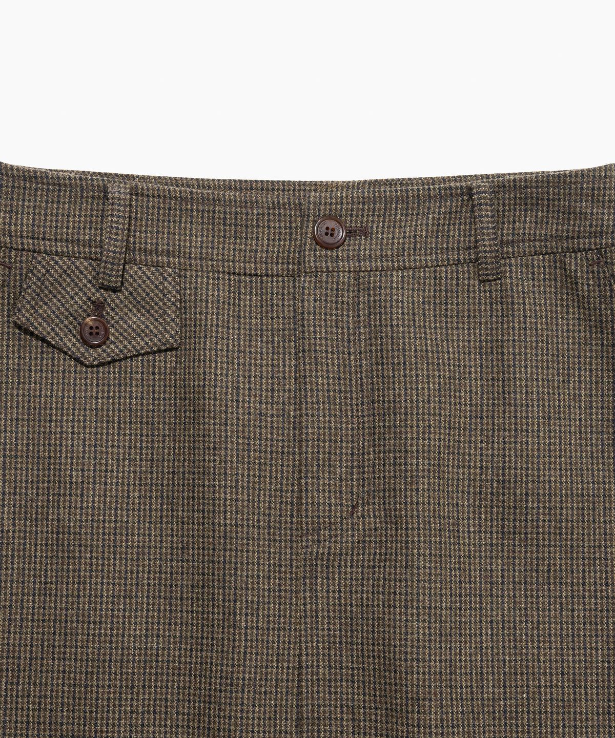 튜드먼트(TTUDEMENT) H-LINE POCKET SKIRT BROWN CHECK
