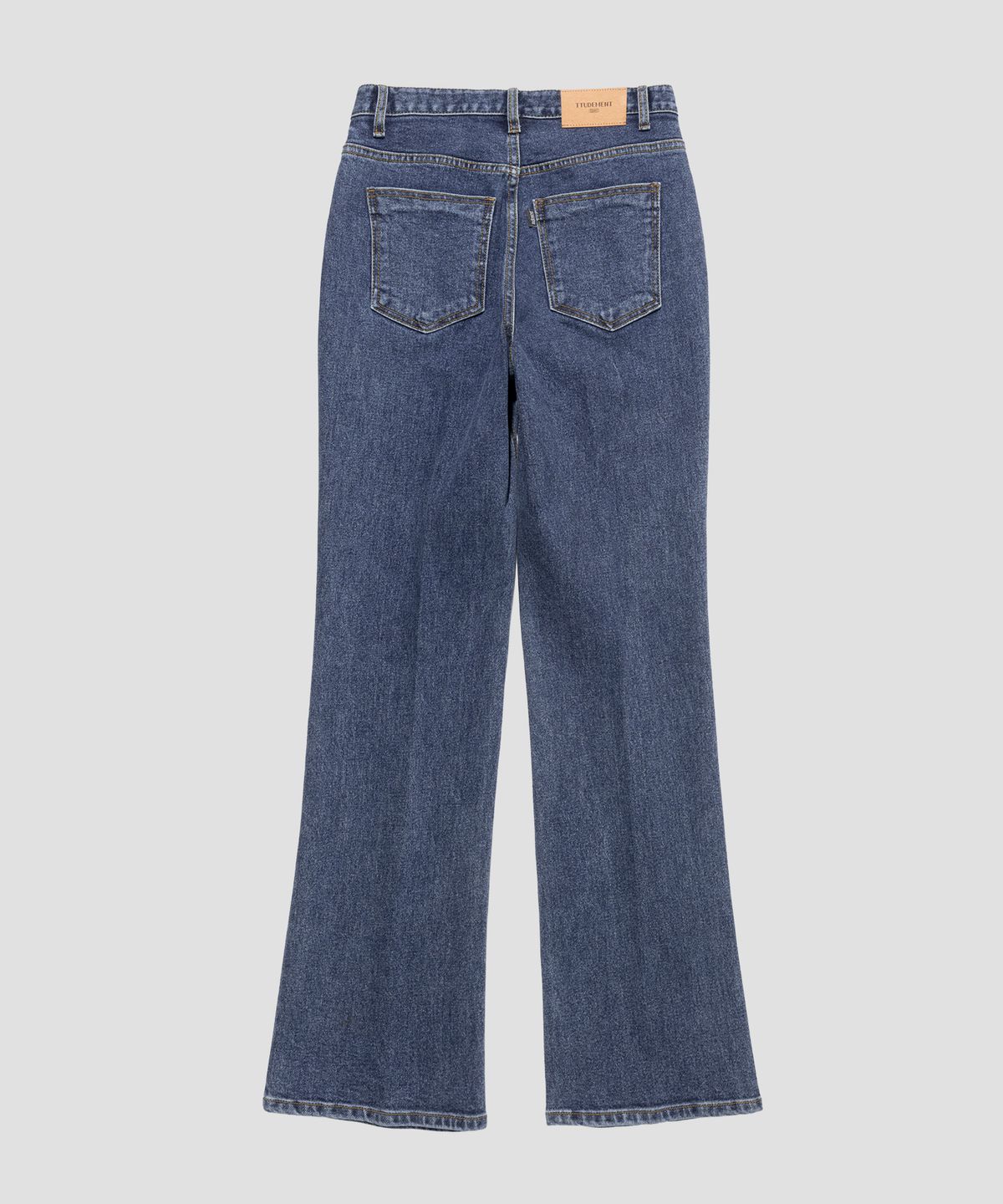 튜드먼트(TTUDEMENT) [쁨이착용] BOOT-CUT DENIM PANTS_DEEP BLUE