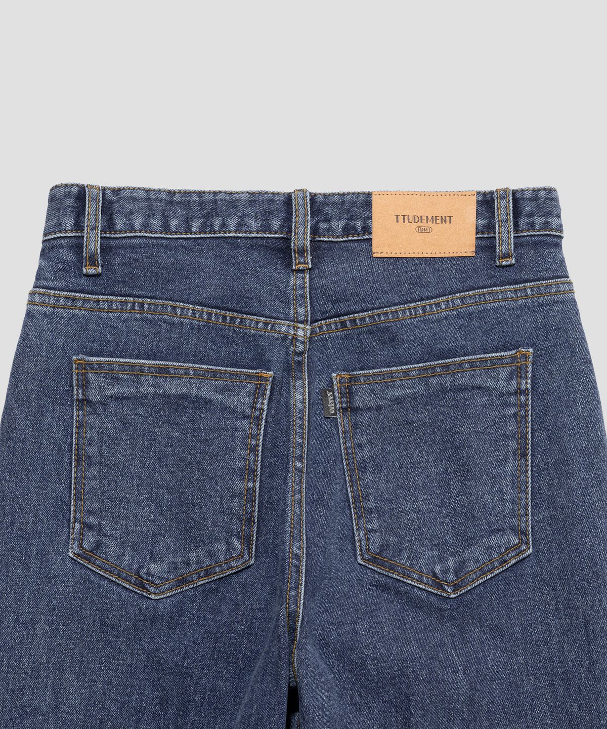 튜드먼트(TTUDEMENT) [쁨이착용] BOOT-CUT DENIM PANTS_DEEP BLUE