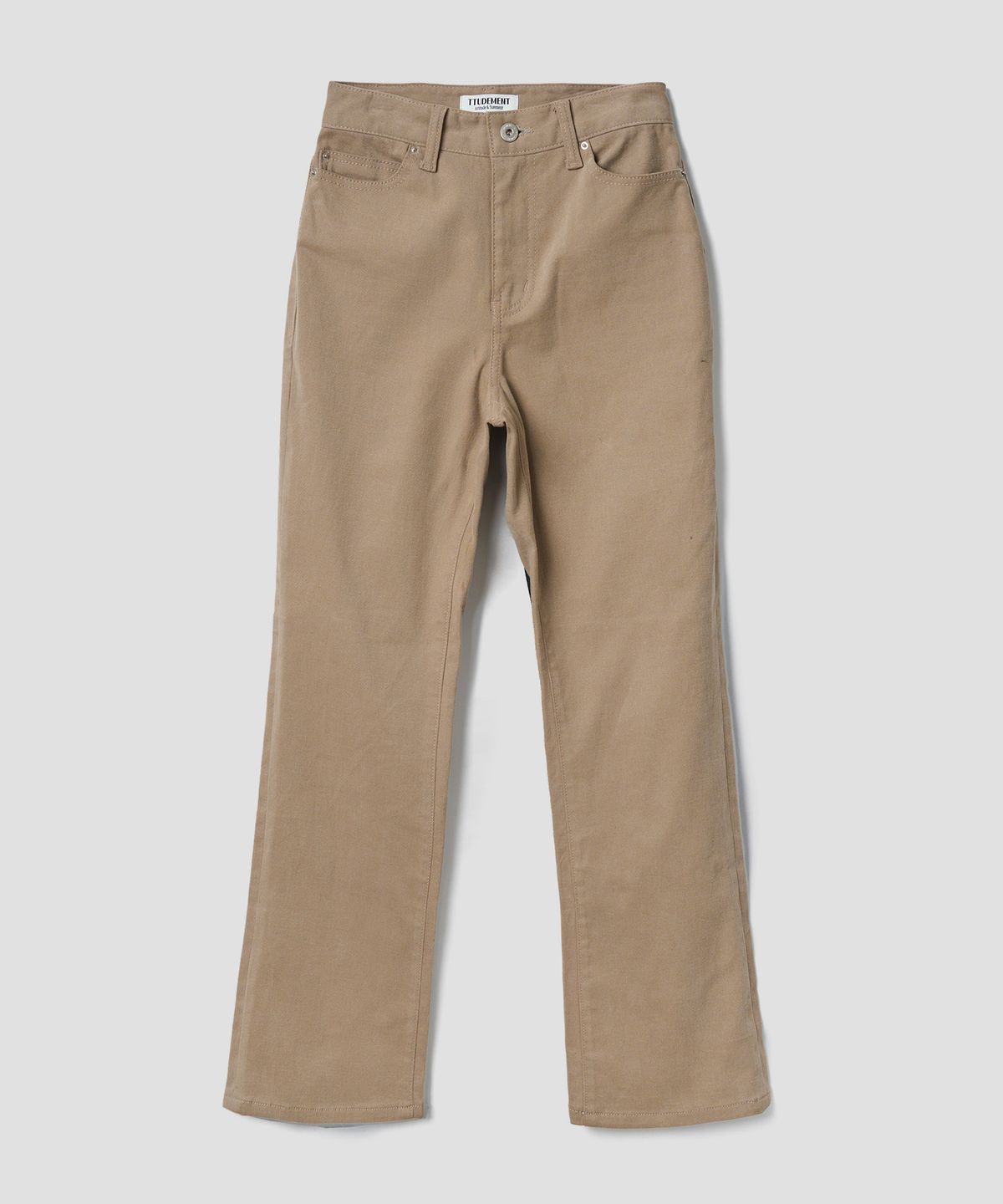 튜드먼트(TTUDEMENT) COTTON FLARED PANTS_BEIGE