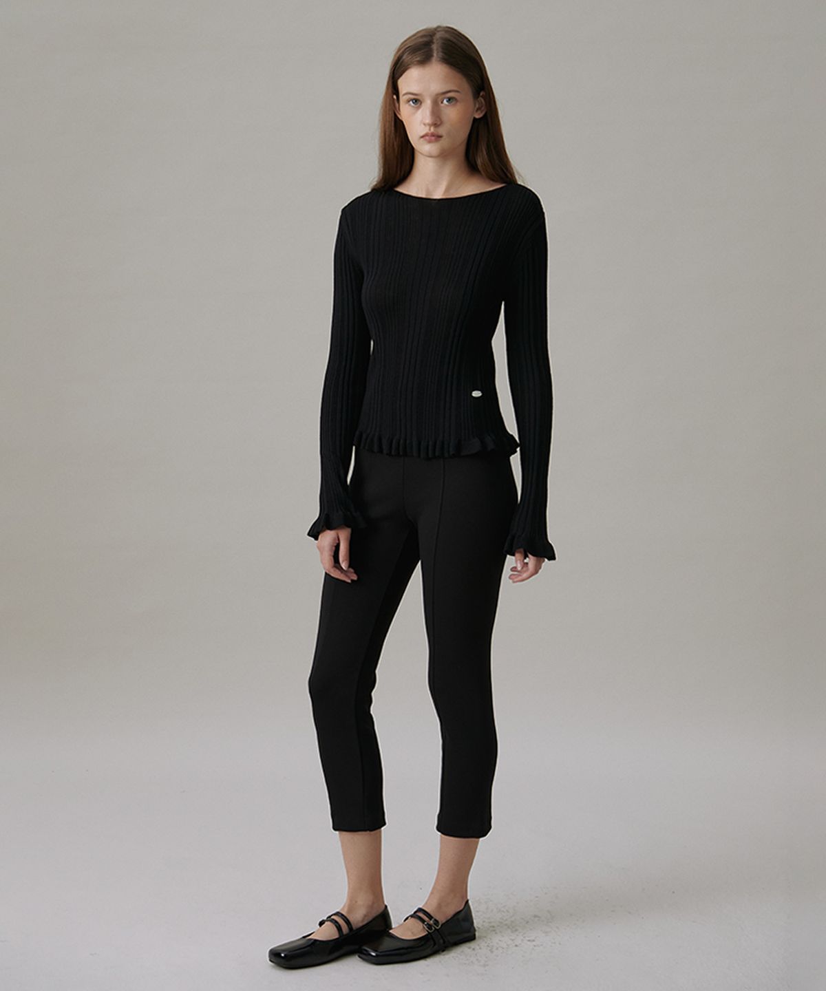 튜드먼트(TTUDEMENT) CLASSIC SABRINA PANTS_BLACK