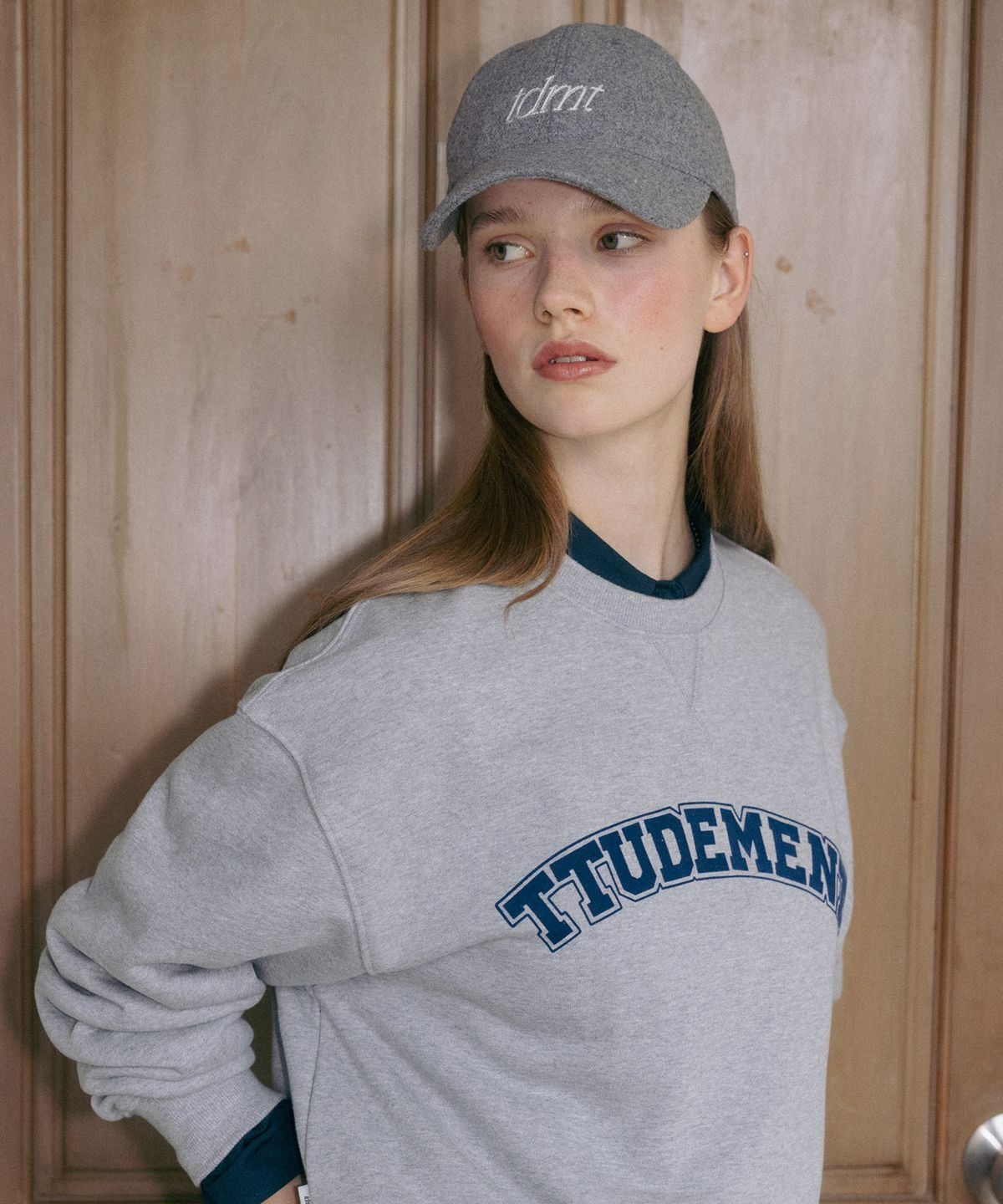 튜드먼트(TTUDEMENT) TDMT LOGO BALLCAP GREY