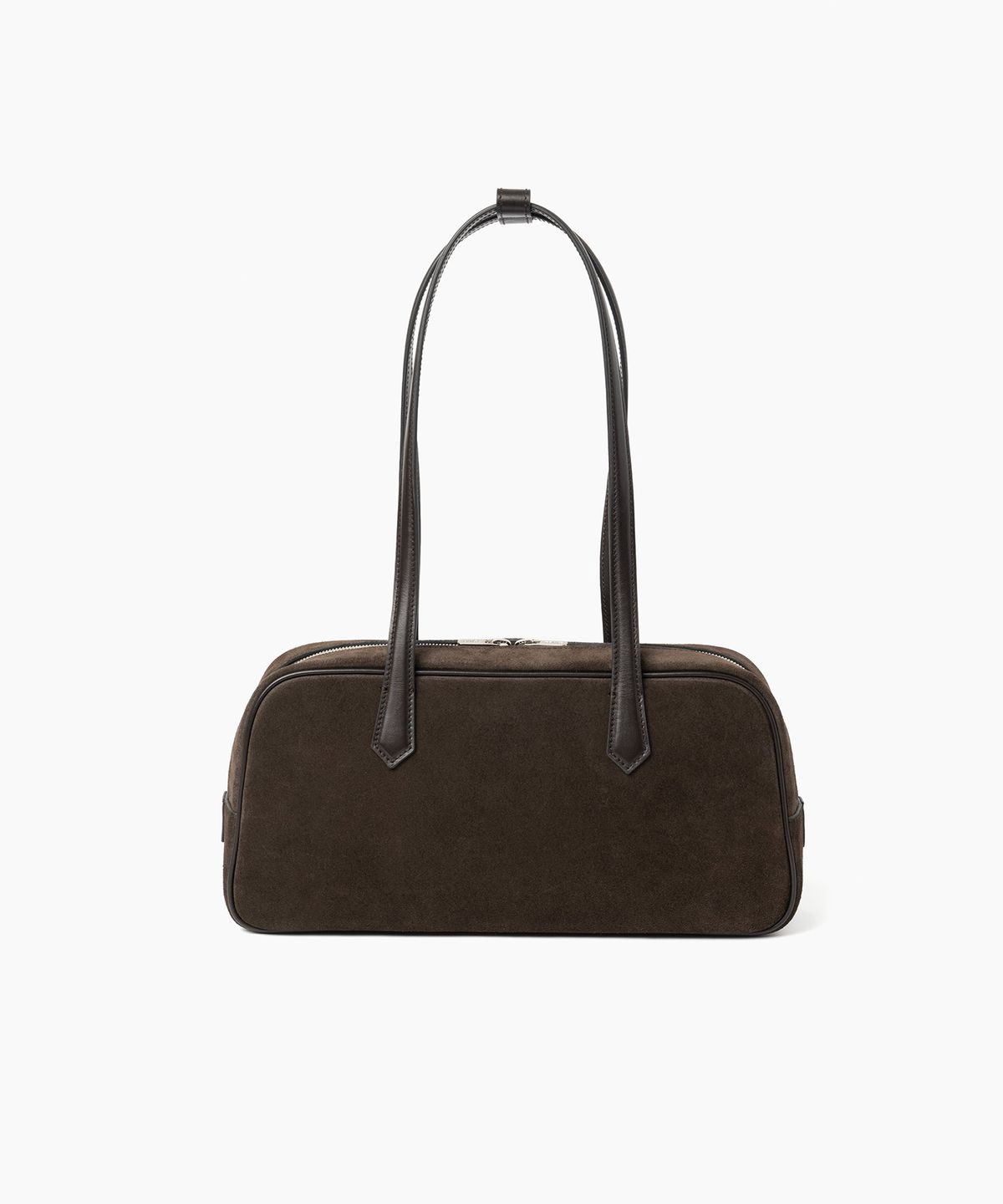 튜드먼트(TTUDEMENT) SUEDE BOWLING SHOULDER BAG BROWN